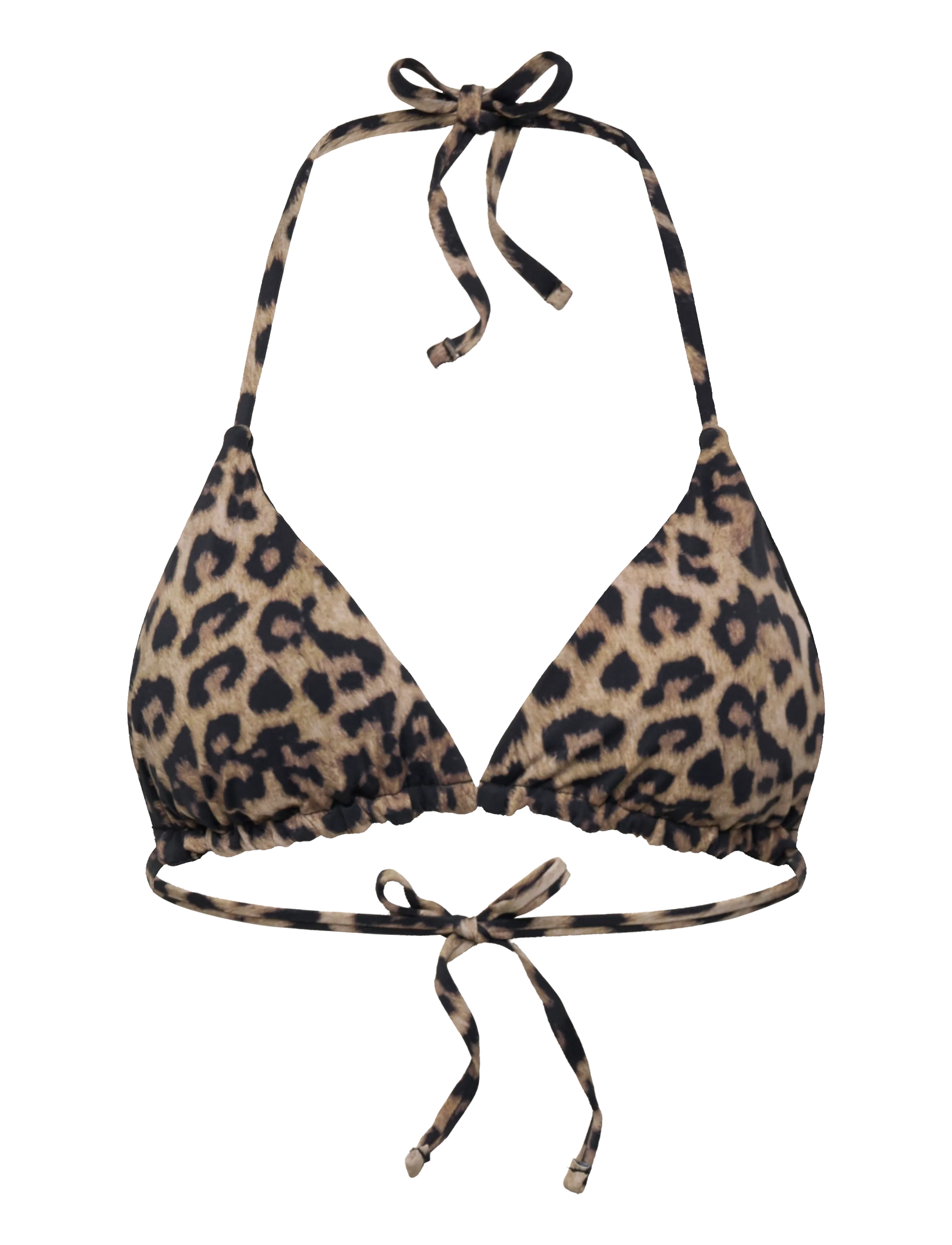 SUI AVA Waverly Bikini Top - Riided - LEOPARD/BLACK / brown