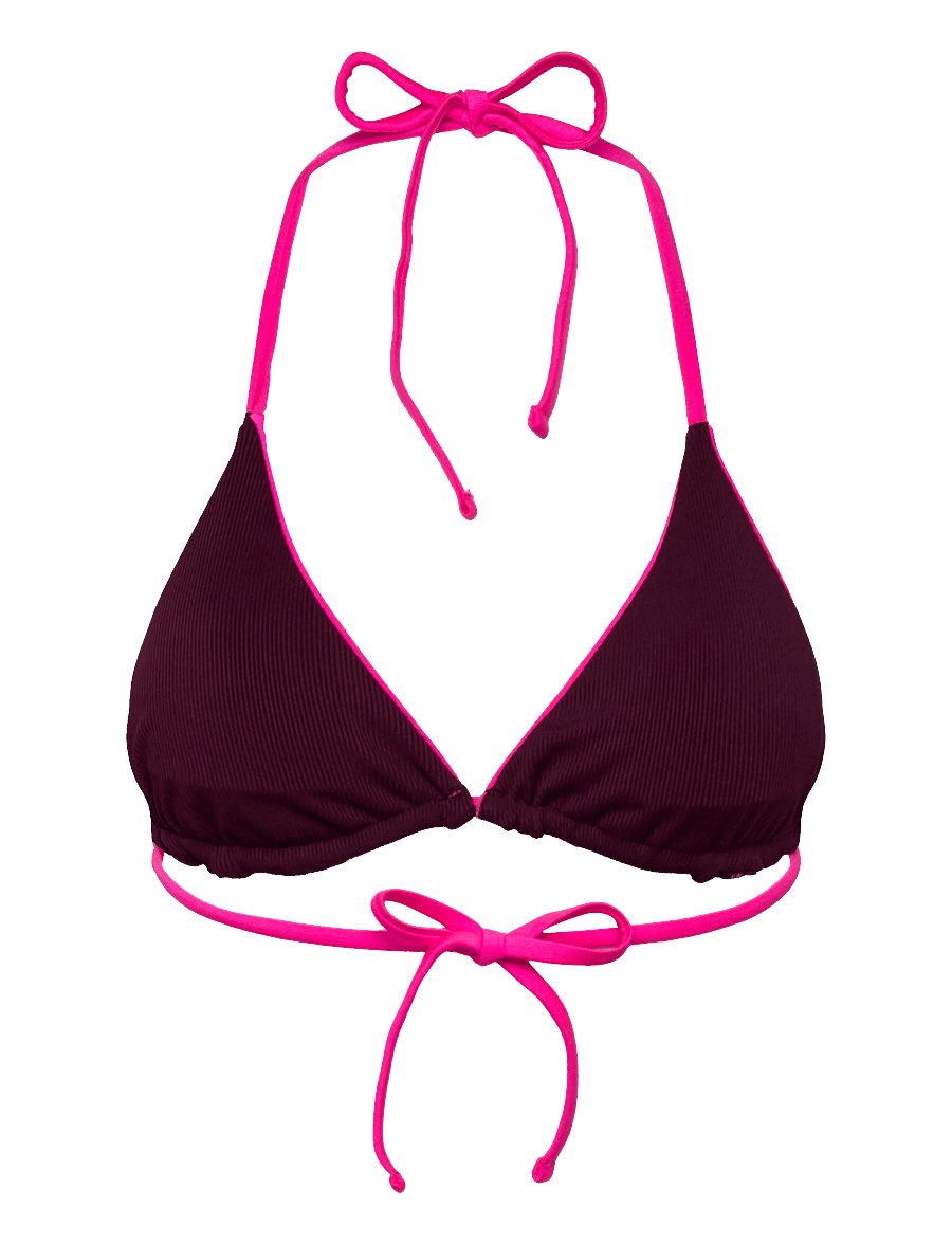 SUI AVA - Waverly Bikini Top - dreieck-bikini-oberteile - pink/bordeaux - 2