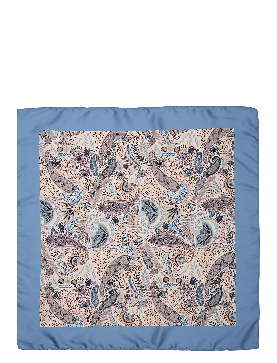 SUI AVA - Mari Bloom Scarf - tynde tørklæder - paisley light blue - 0