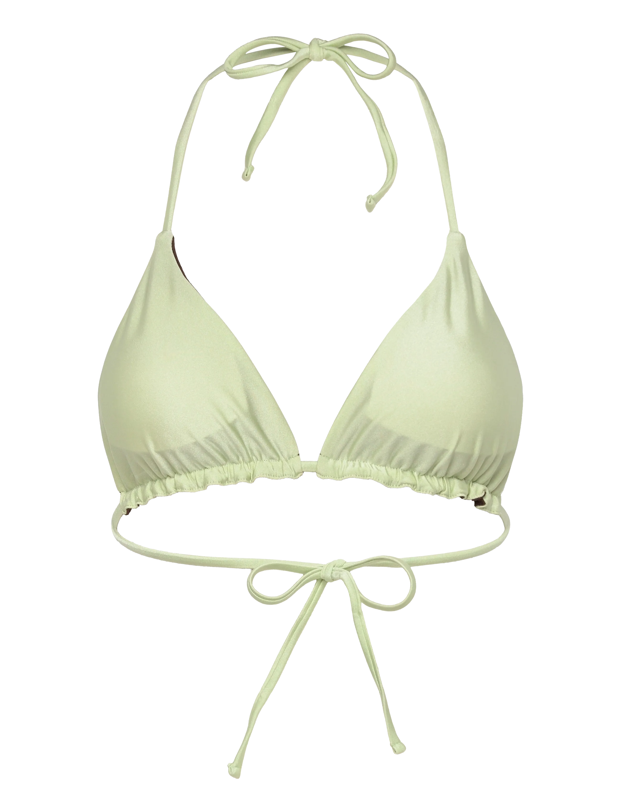 SUI AVA Waverly Bikini Top - Riided - MINT/BROWN / multi