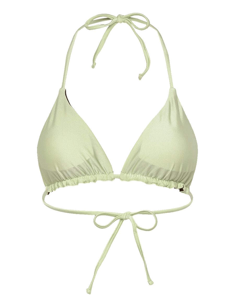 SUI AVA - Waverly Bikini Top - triangle bikinis - mint/brown - 1