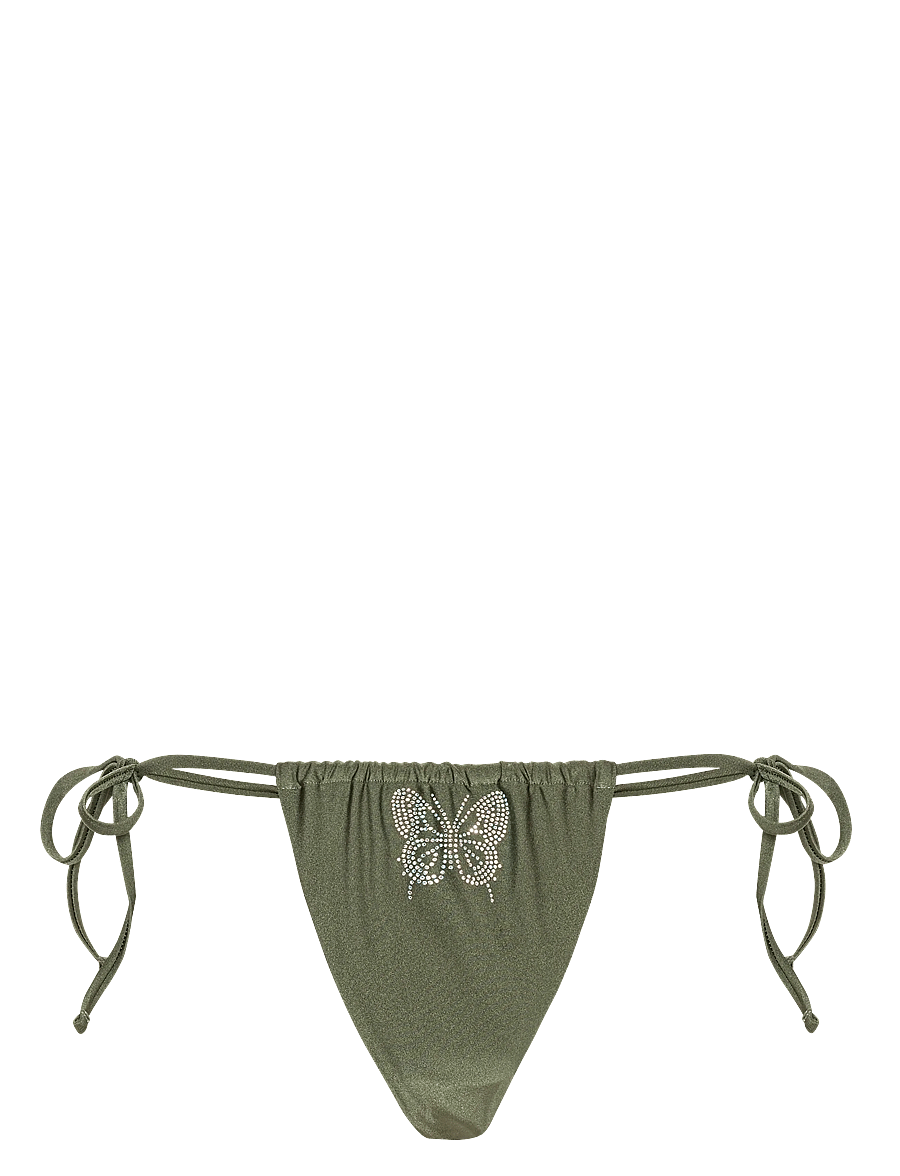 SUI AVA - Butterfly Bikini Tanga - küljelt seotavad bikiinid - army - 1