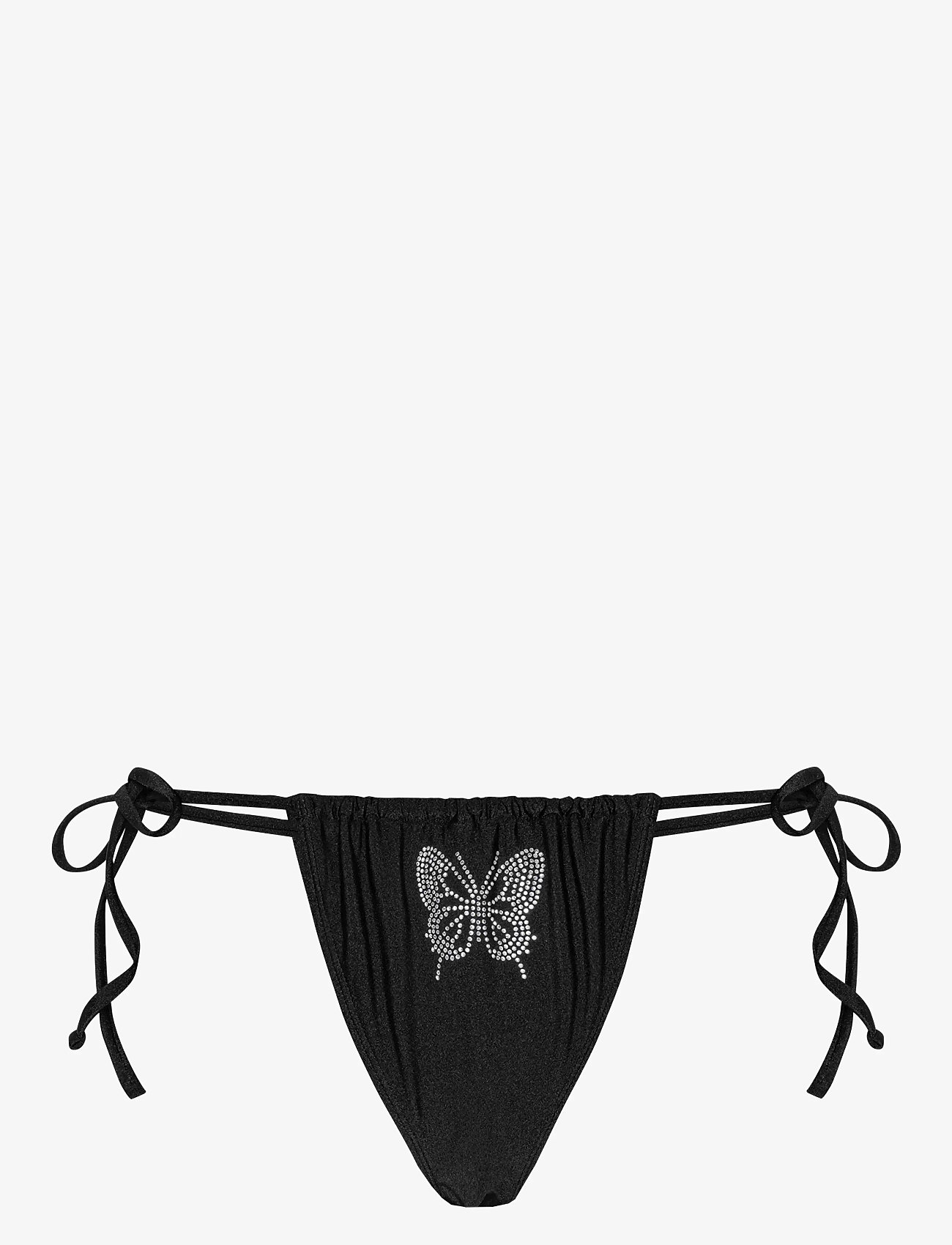 SUI AVA - Butterfly Bikini Tanga - side tie bikinier - black - 1
