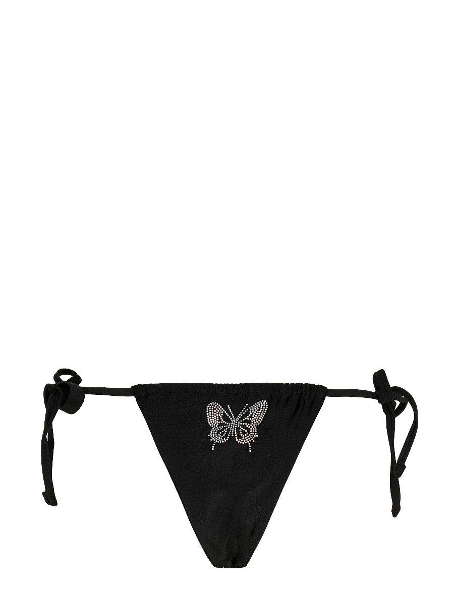 SUI AVA - Butterfly Bikini Tanga - küljelt seotavad bikiinid - black - 2