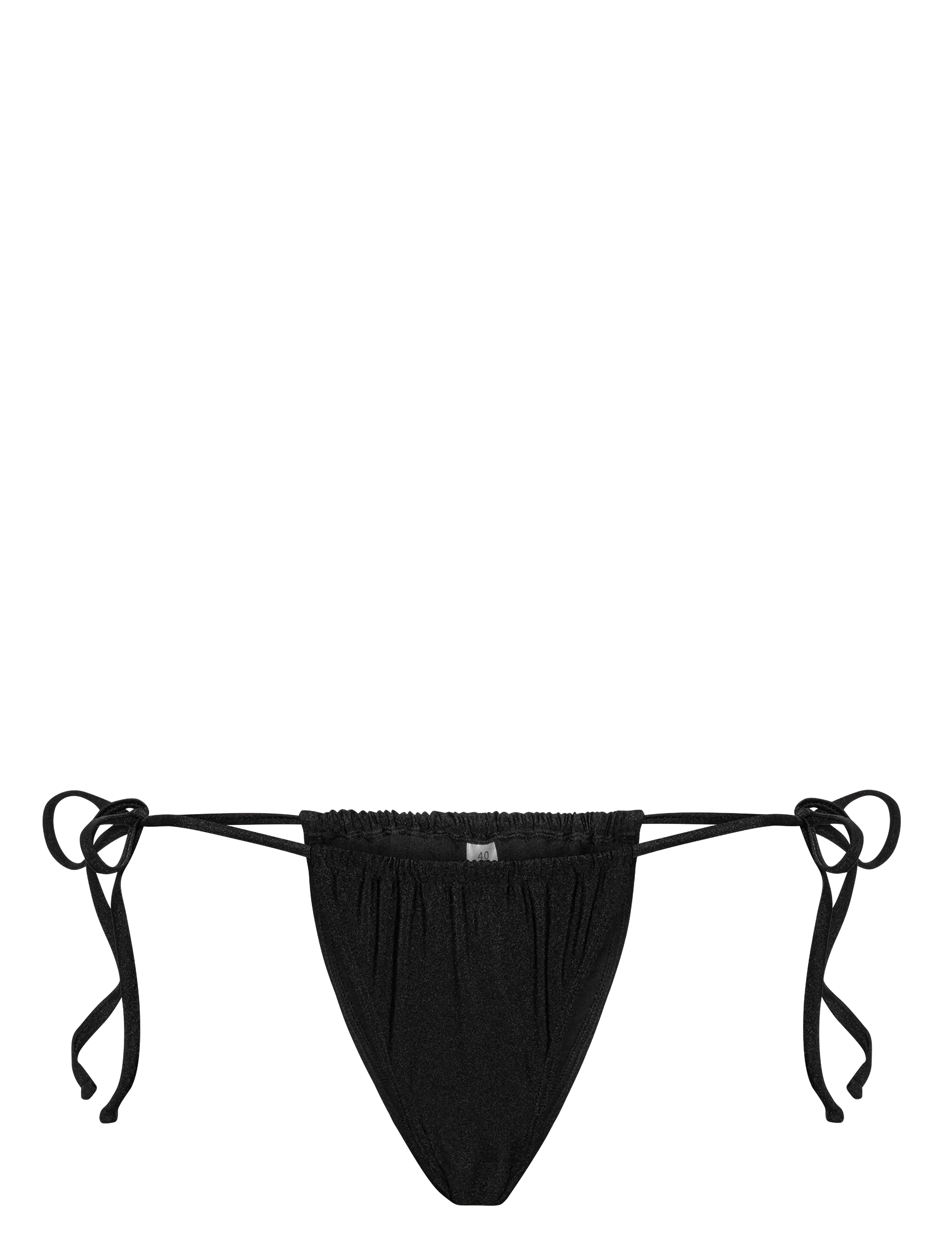 SUI AVA - Butterfly Bikini Tanga - side tie bikinier - black - 2