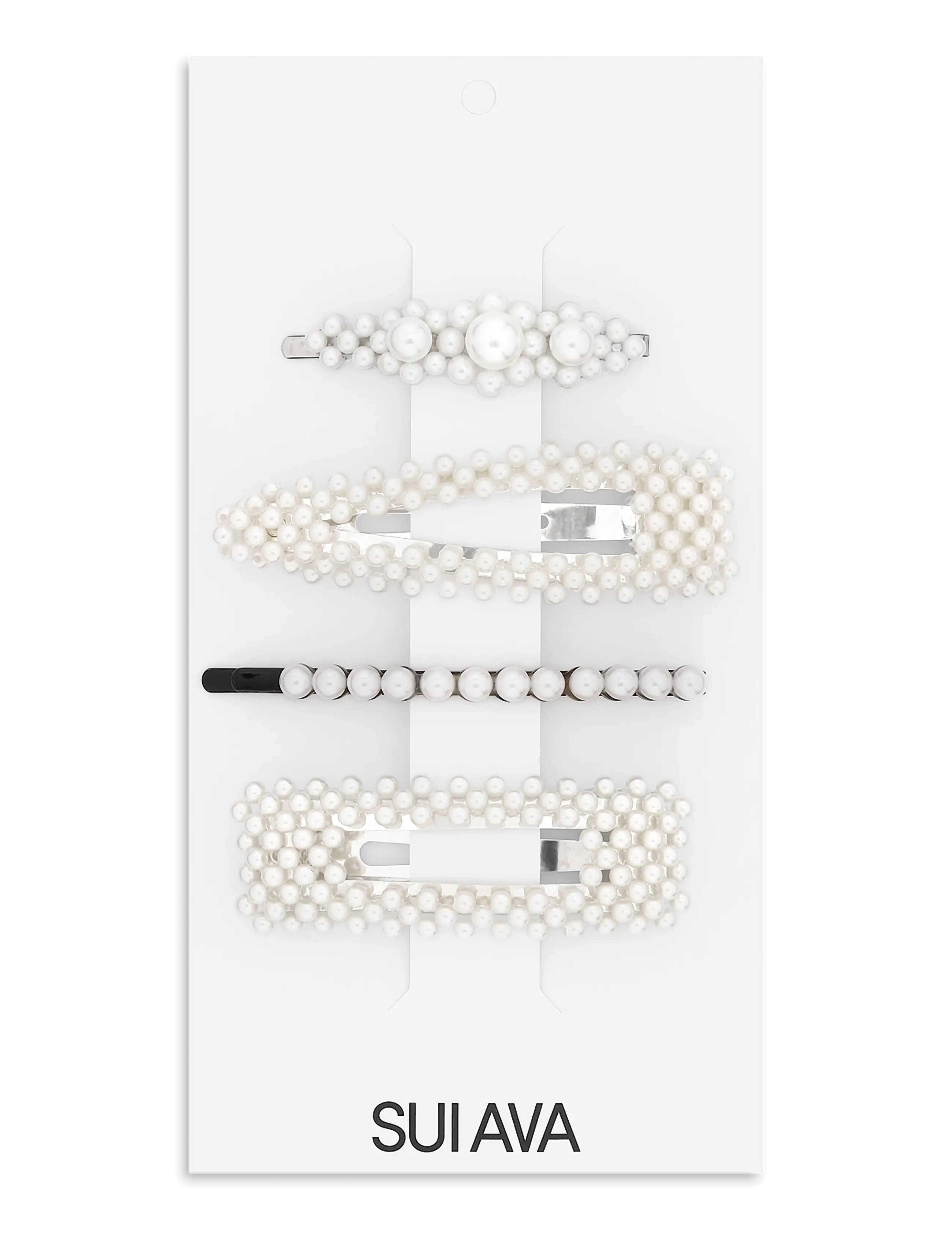 SUI AVA Pearly Hair Clips // 4 pcs - SUI AVA - SET 6 / cream