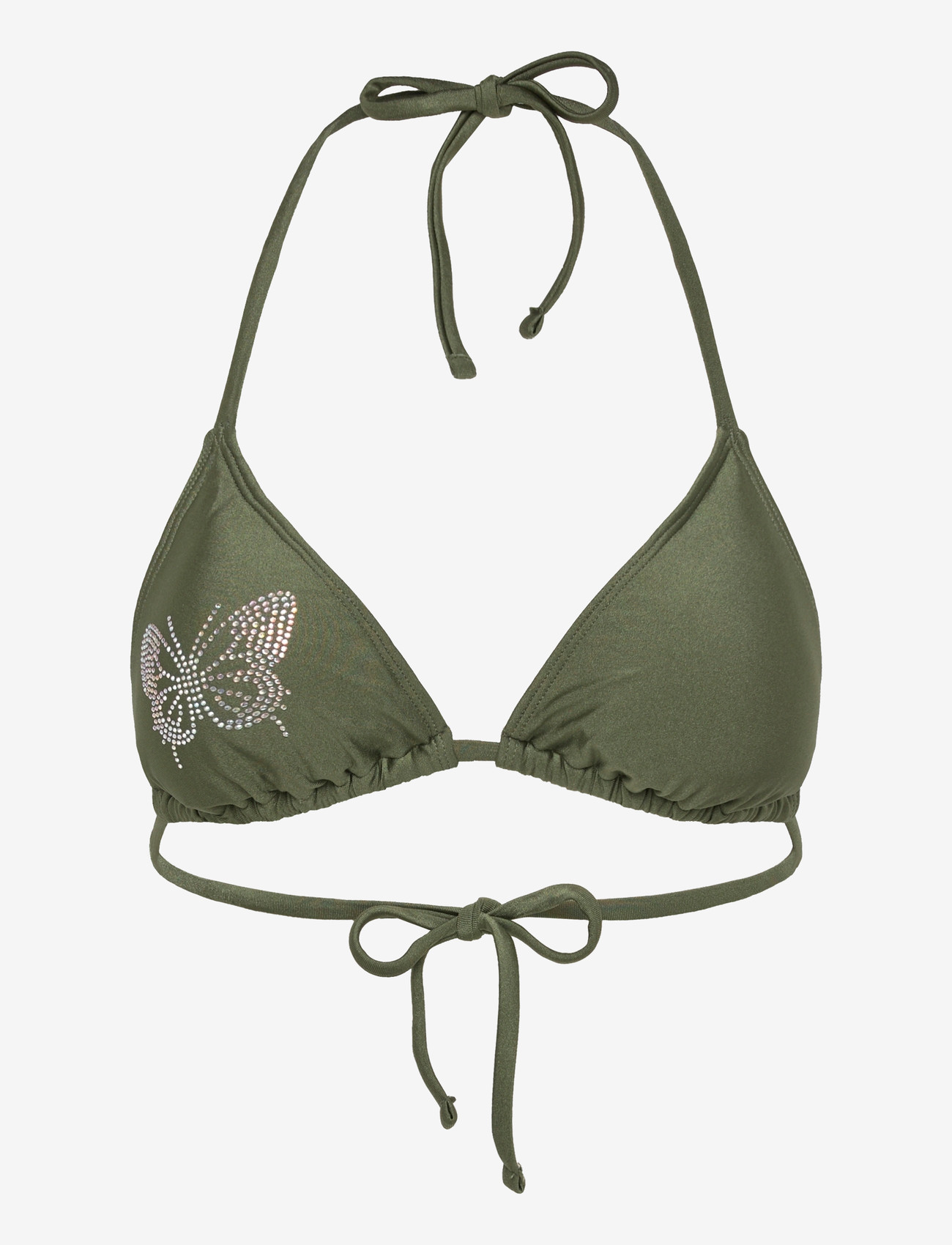 SUI AVA - Butterfly Bikini Top - dreieck-bikini-oberteile - army - 1