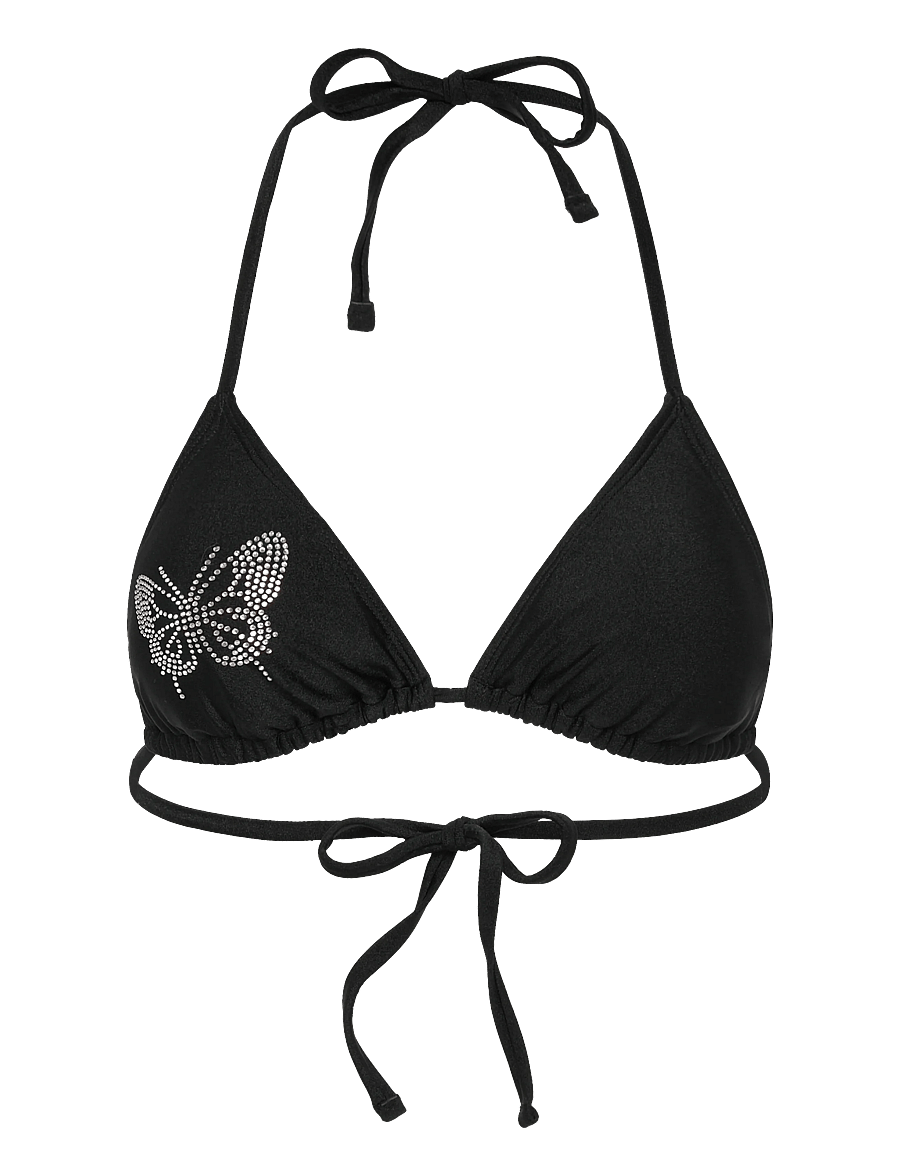 SUI AVA - Butterfly Bikini Top - dreieck-bikini-oberteile - black - 1