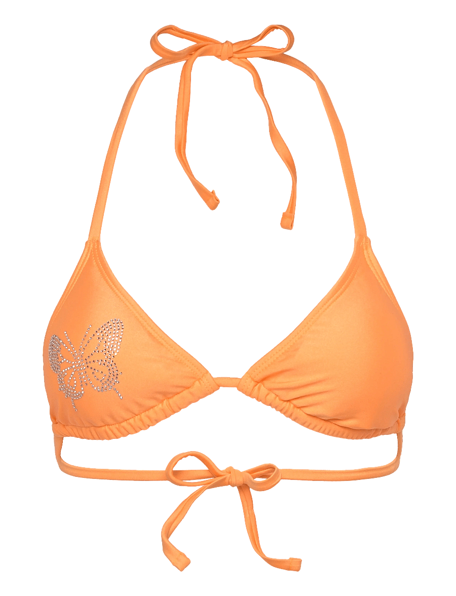 SUI AVA - Butterfly Bikini Top - kolmnurksed bikiinid - orange - 1
