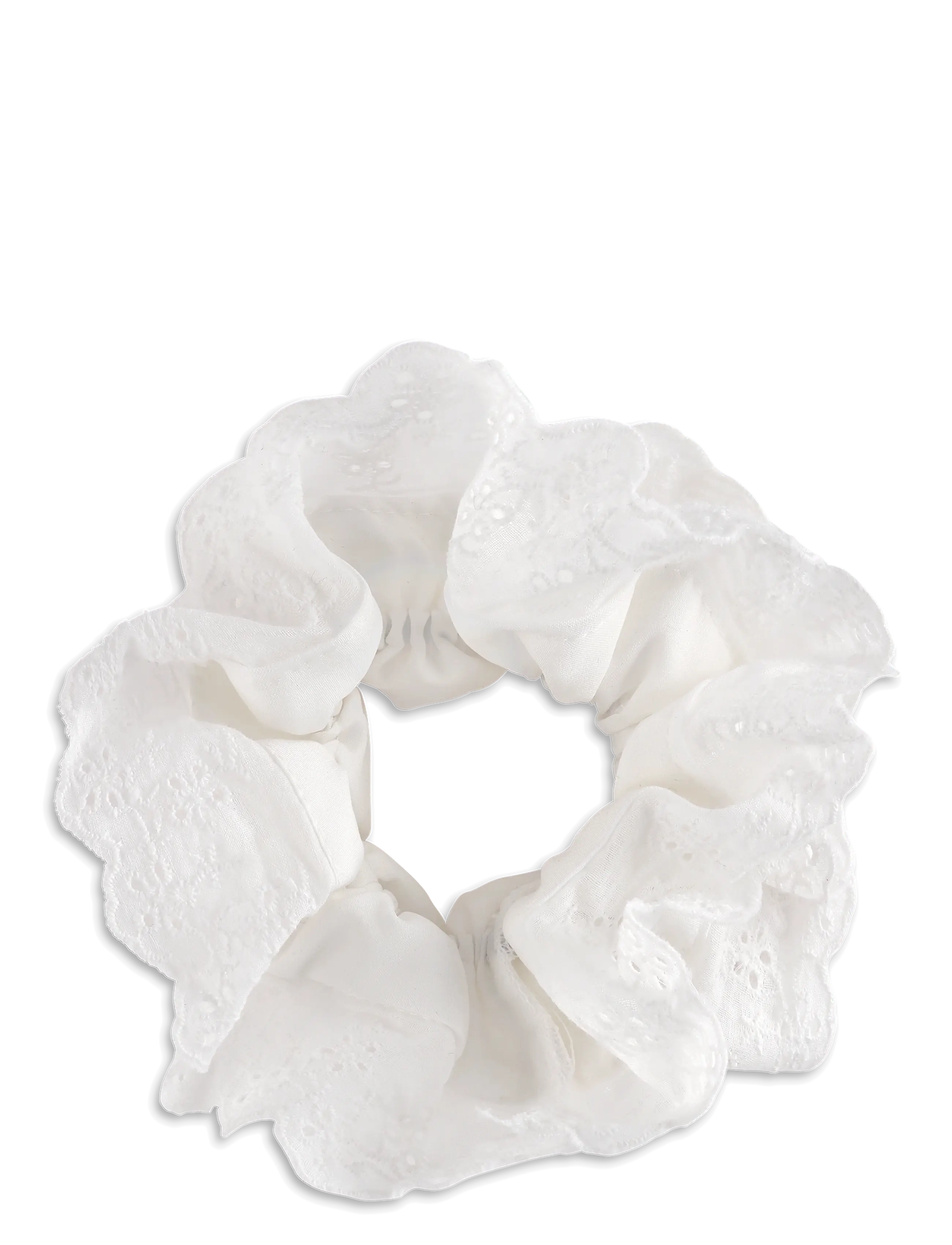 SUI AVA Broderie Scrunchie Weiß - One Size - Damen
