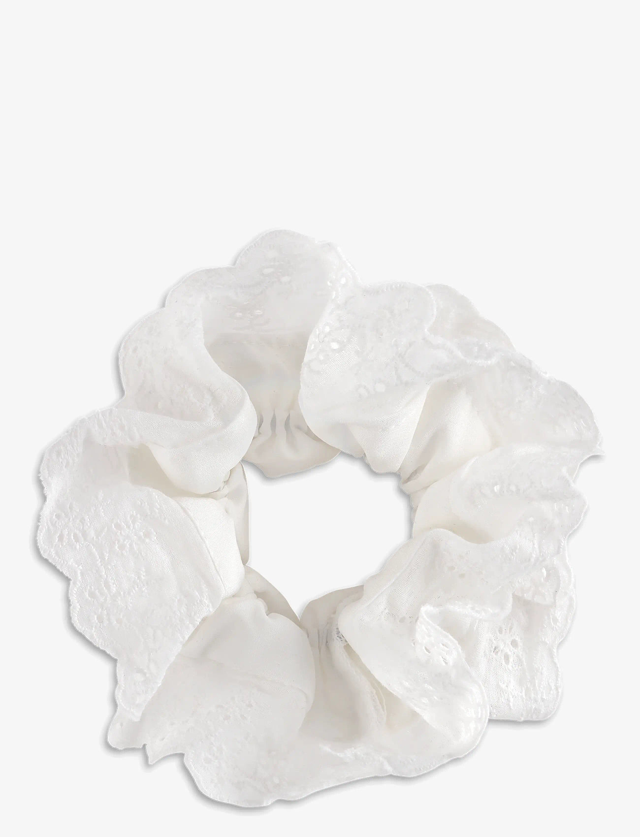 SUI AVA - Broderie Scrunchie - scrunchies ja patsikummid - bright white - 1