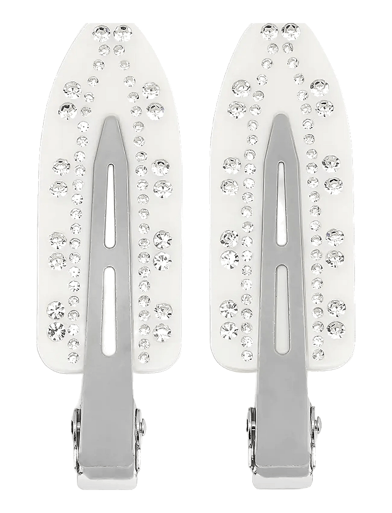SUI AVA - Crystal Clips // 2 pcs - hårspænde - white - 0