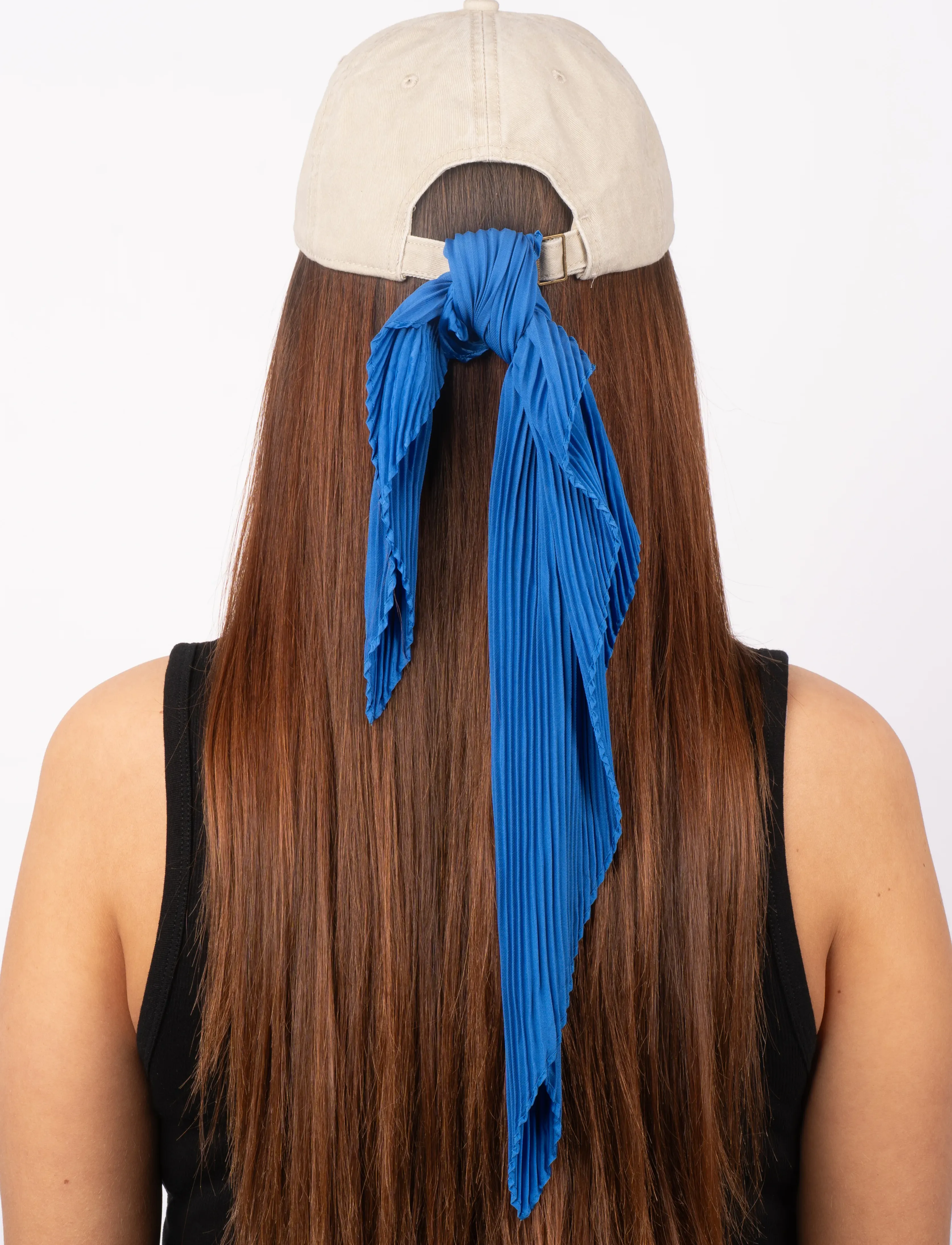 SUI AVA - Crepped Scarf - blue - 2