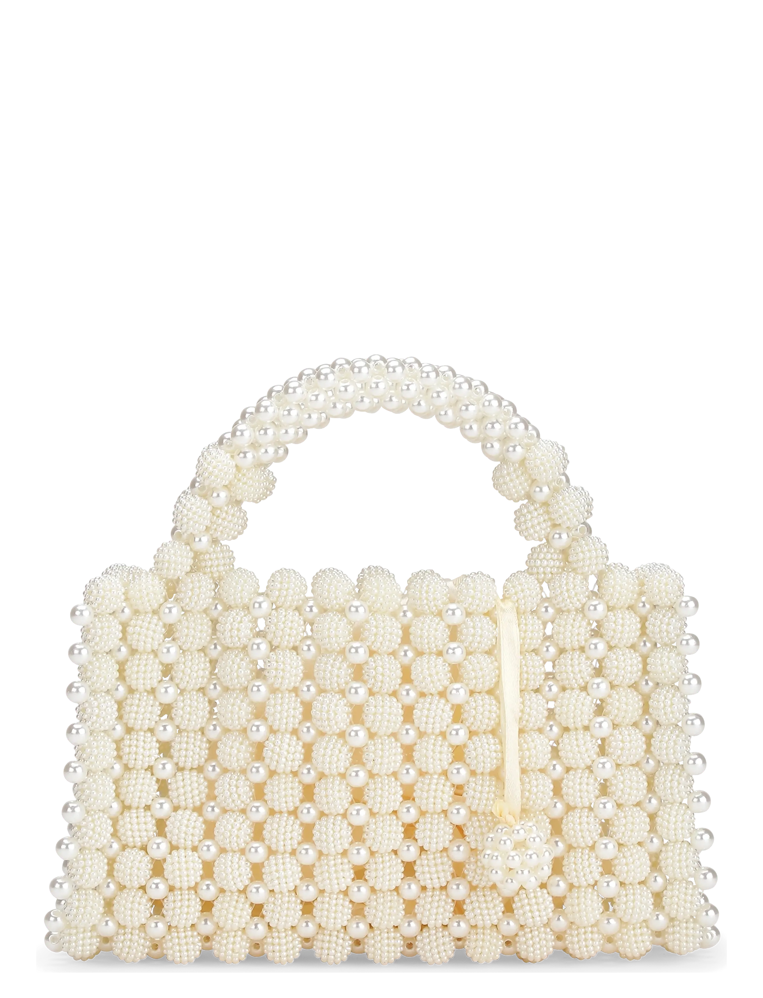 SUI AVA Handmade Pearl Bag - Sui Ava - WHITE / white