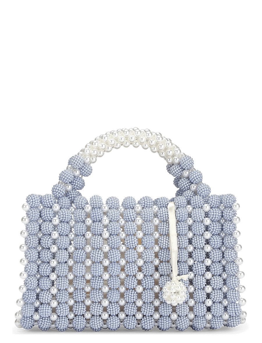 SUI AVA - Handmade Pearl Bag - blue - 1