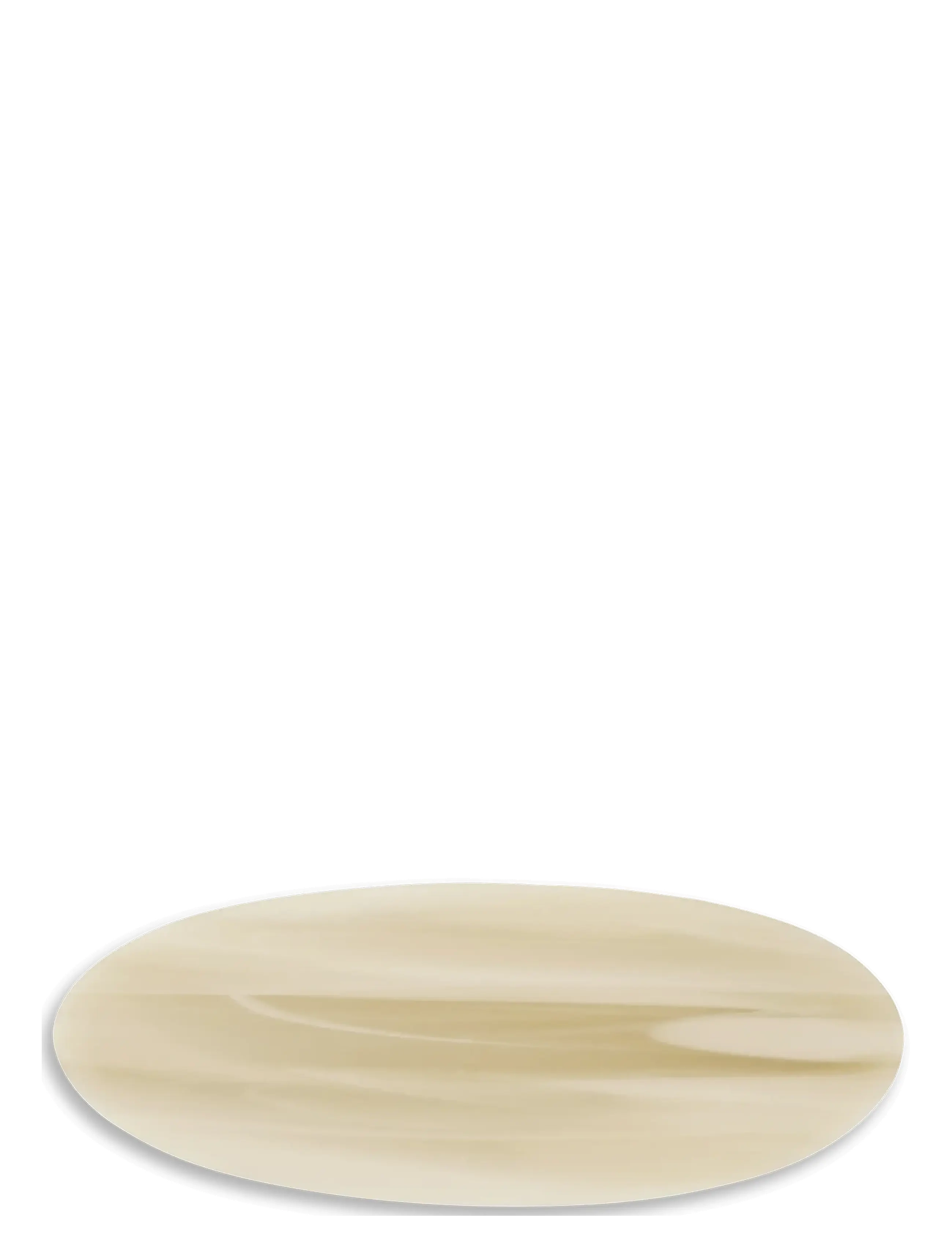 SUI AVA Oval Bone Clip - Hår - IVORY / cream