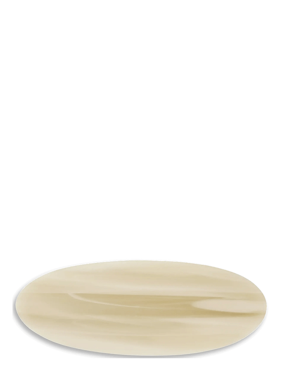 SUI AVA - Oval Bone Clip - hårspænde - ivory - 1