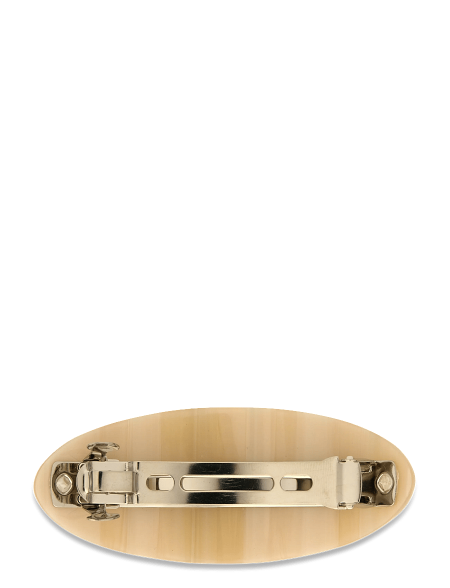 SUI AVA - Oval Bone Clip - hårspænde - ivory - 2