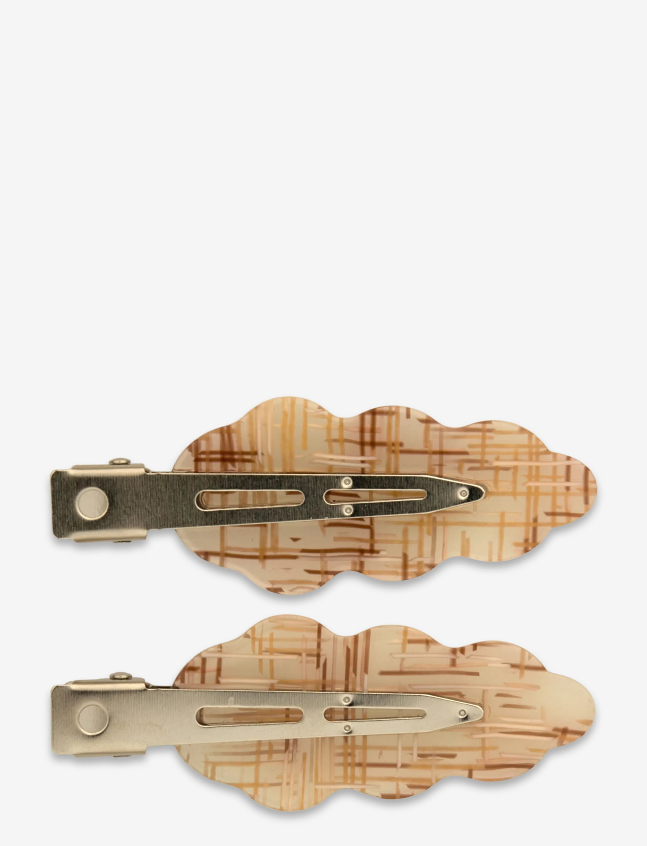 SUI AVA - Wavy Oak Clip // 2 pcs - juukseklamber - brown - 2