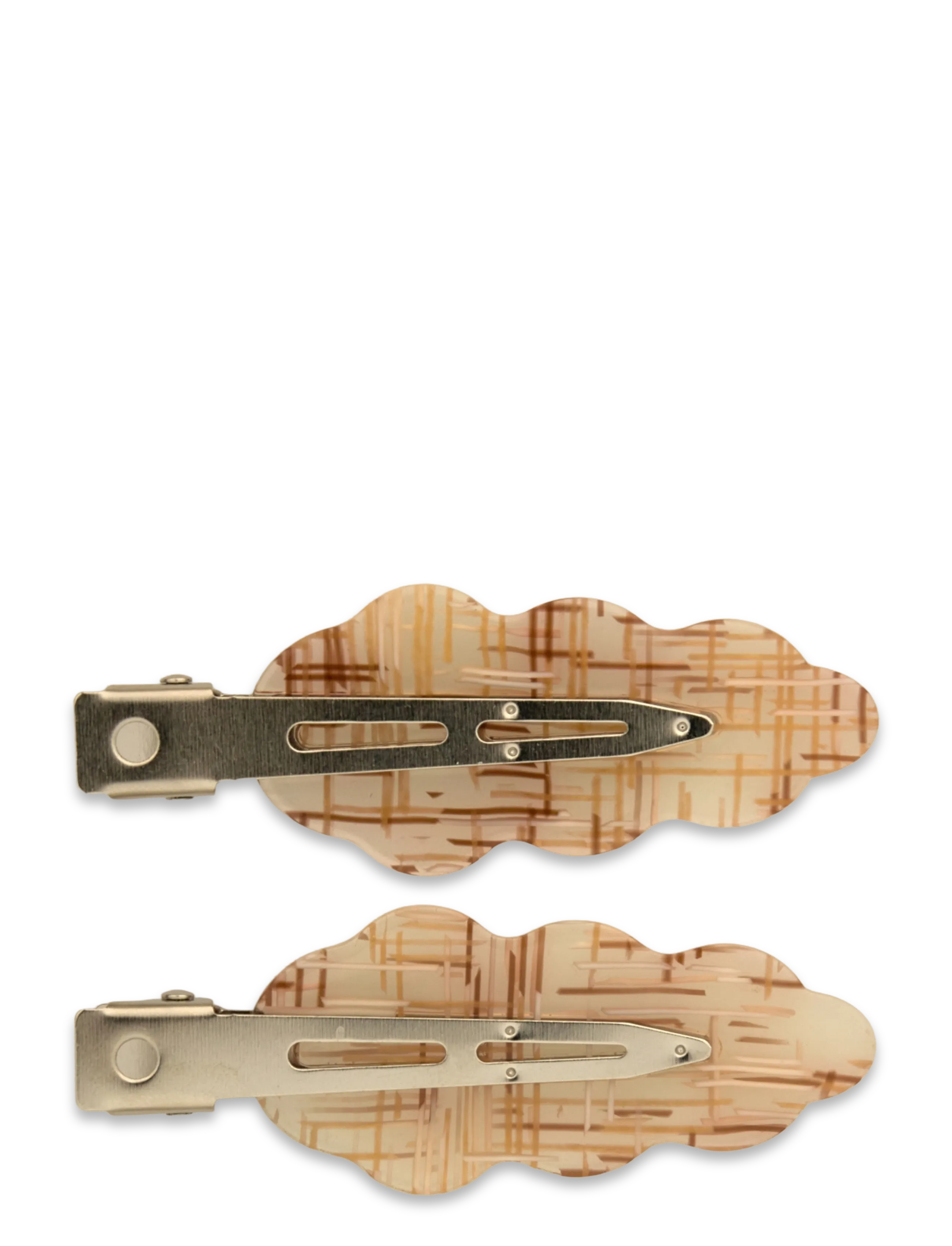 SUI AVA - Wavy Oak Clip // 2 pcs - najniższe ceny - brown - 2