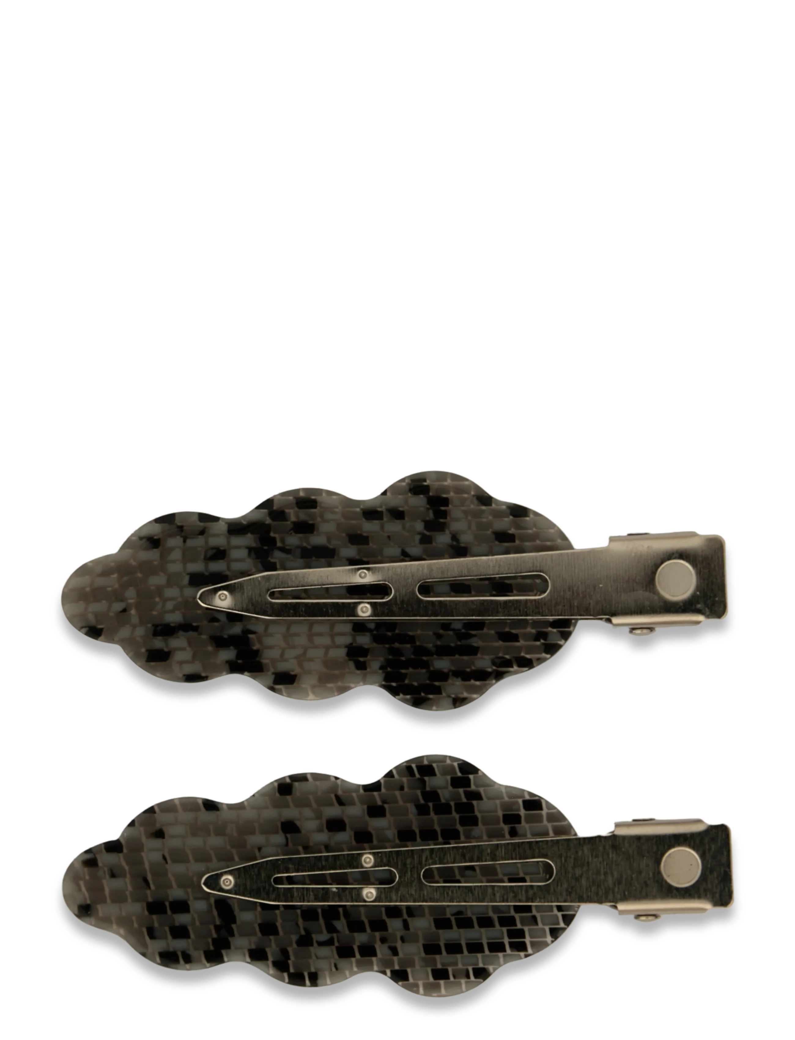 SUI AVA - Wavy Oak Clip // 2 pcs - hiusklipsi - grey - 2