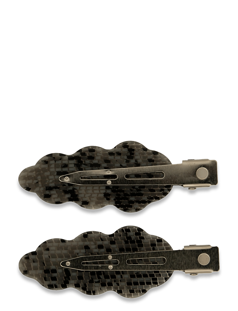 SUI AVA - Wavy Oak Clip // 2 pcs - juukseklambrid - grey - 2