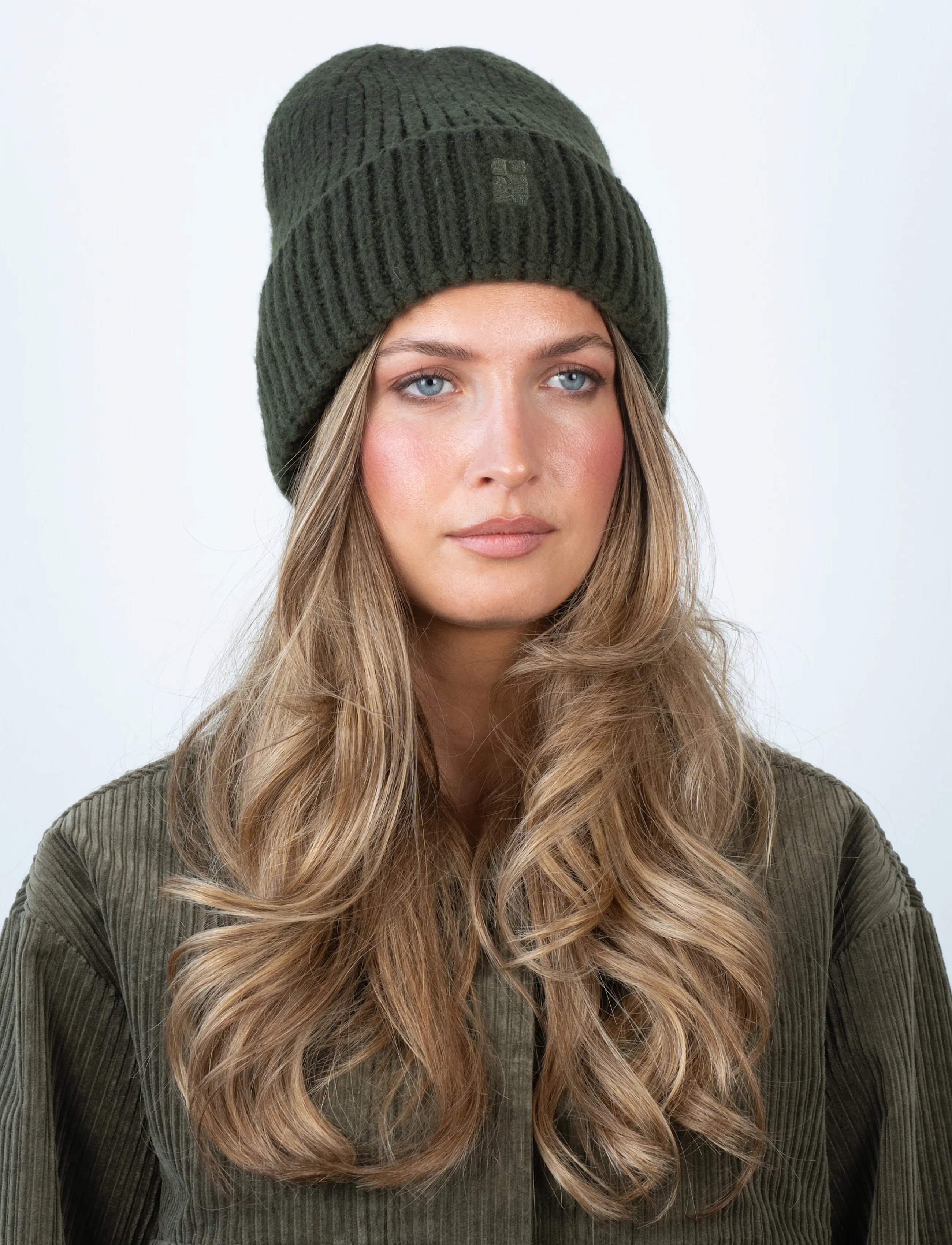 SUI AVA Brenda Beanie, Damen, Beanie, Khakigrün, Gr.ONE SIZE