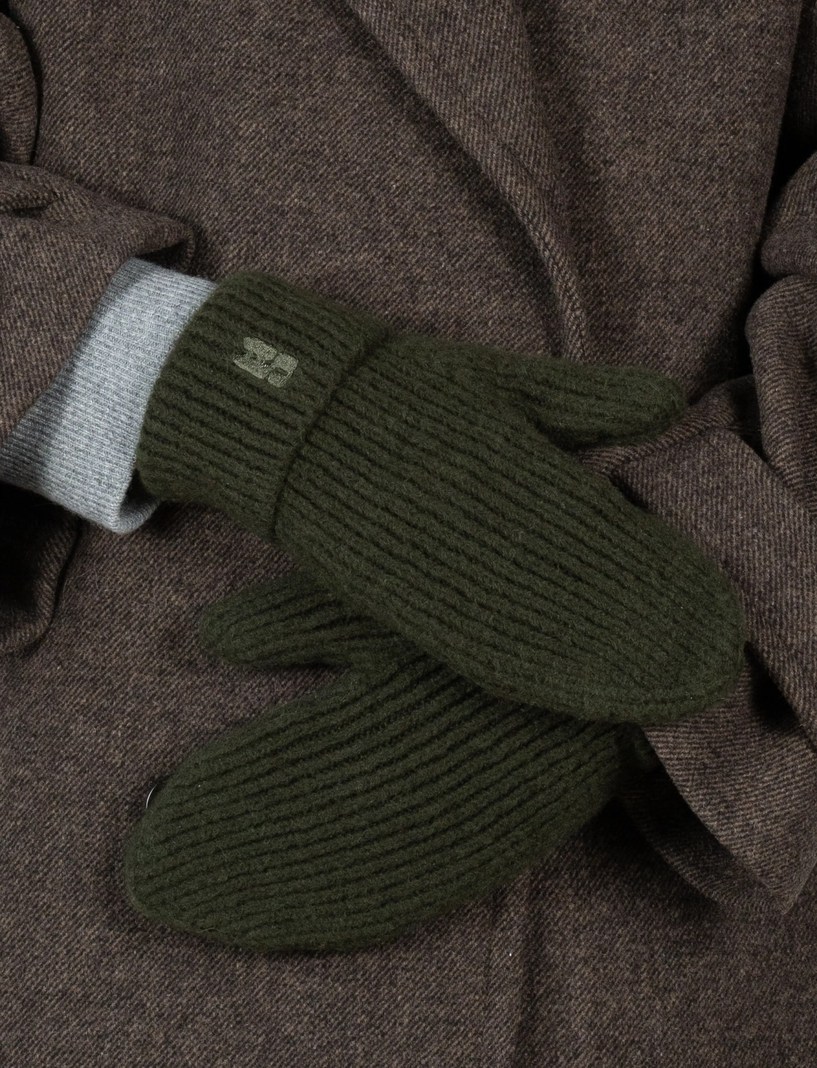 SUI AVA - Brenda Mittens - luffer - dark green - 1