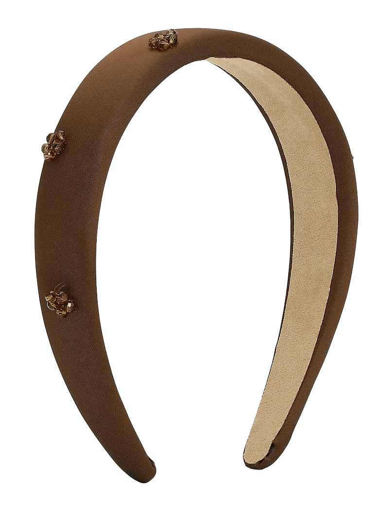 SUI AVA - Floral Gleam Headband - hårband & diadem - chocolate fondant - 1