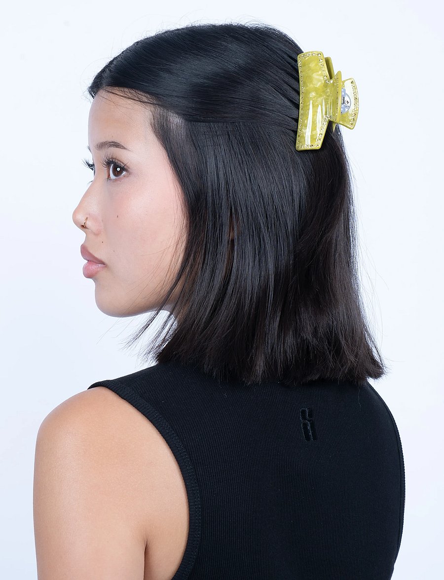 SUI AVA - Anna Grinch Glam Middle - hárklemmur - chartreuse - 0