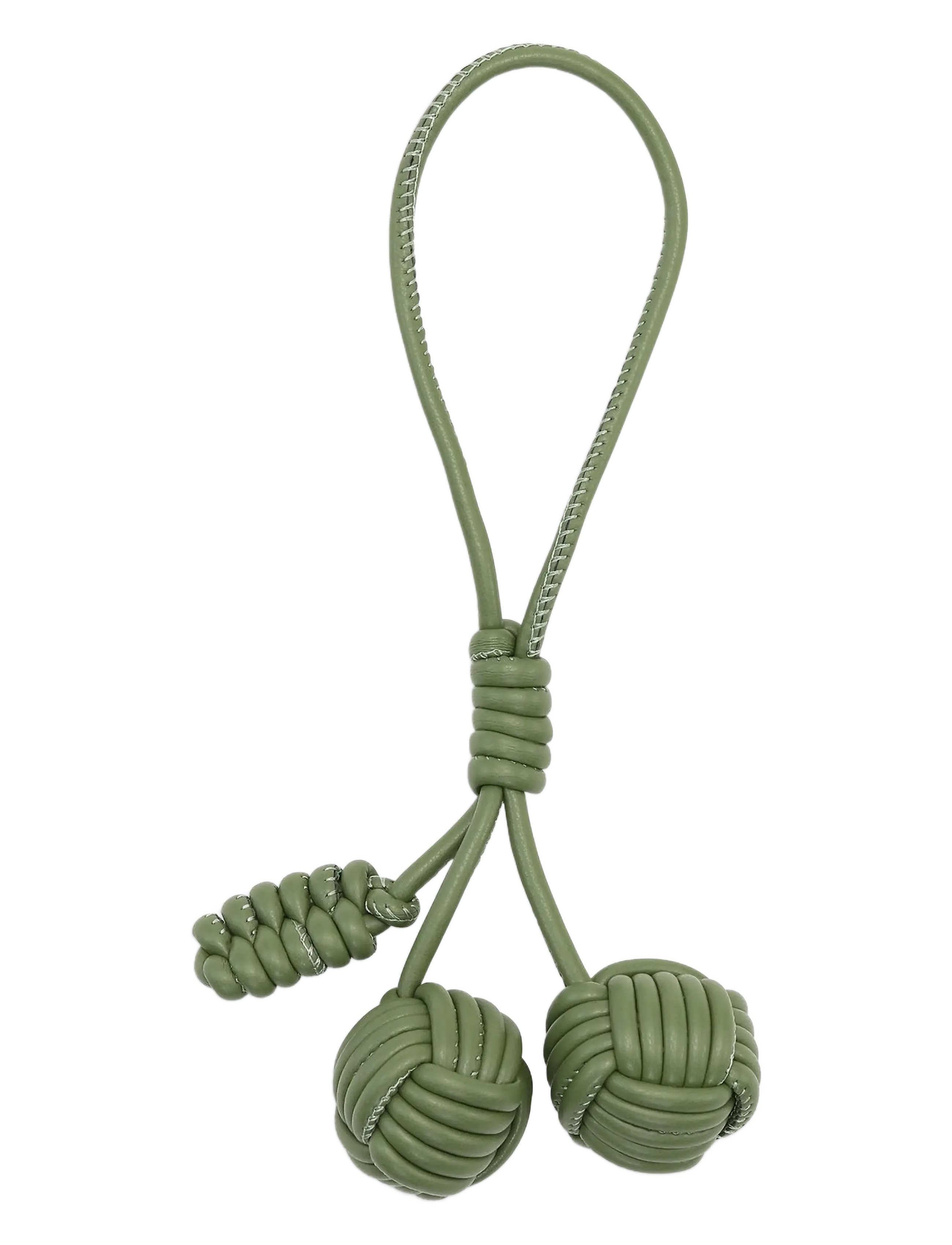 Pine Cone Bag Charm - GREEN GRAPE