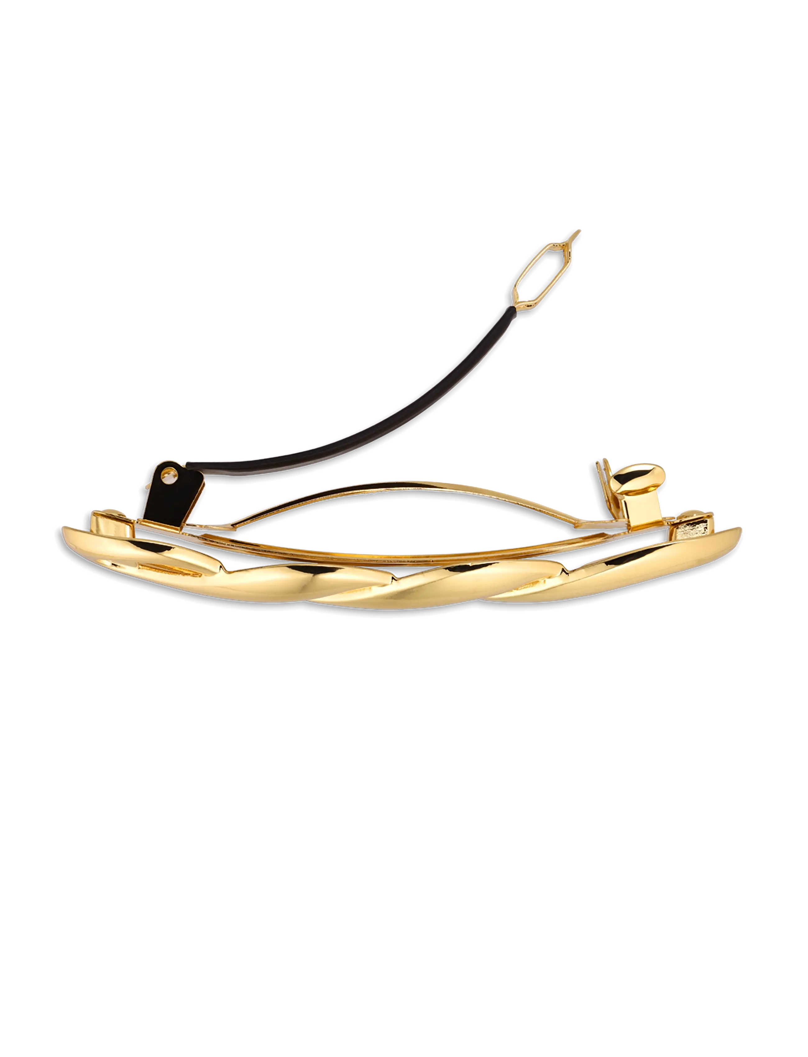 SUI AVA - Glossy Twisted Hair Clip - hair clips - golden - 2