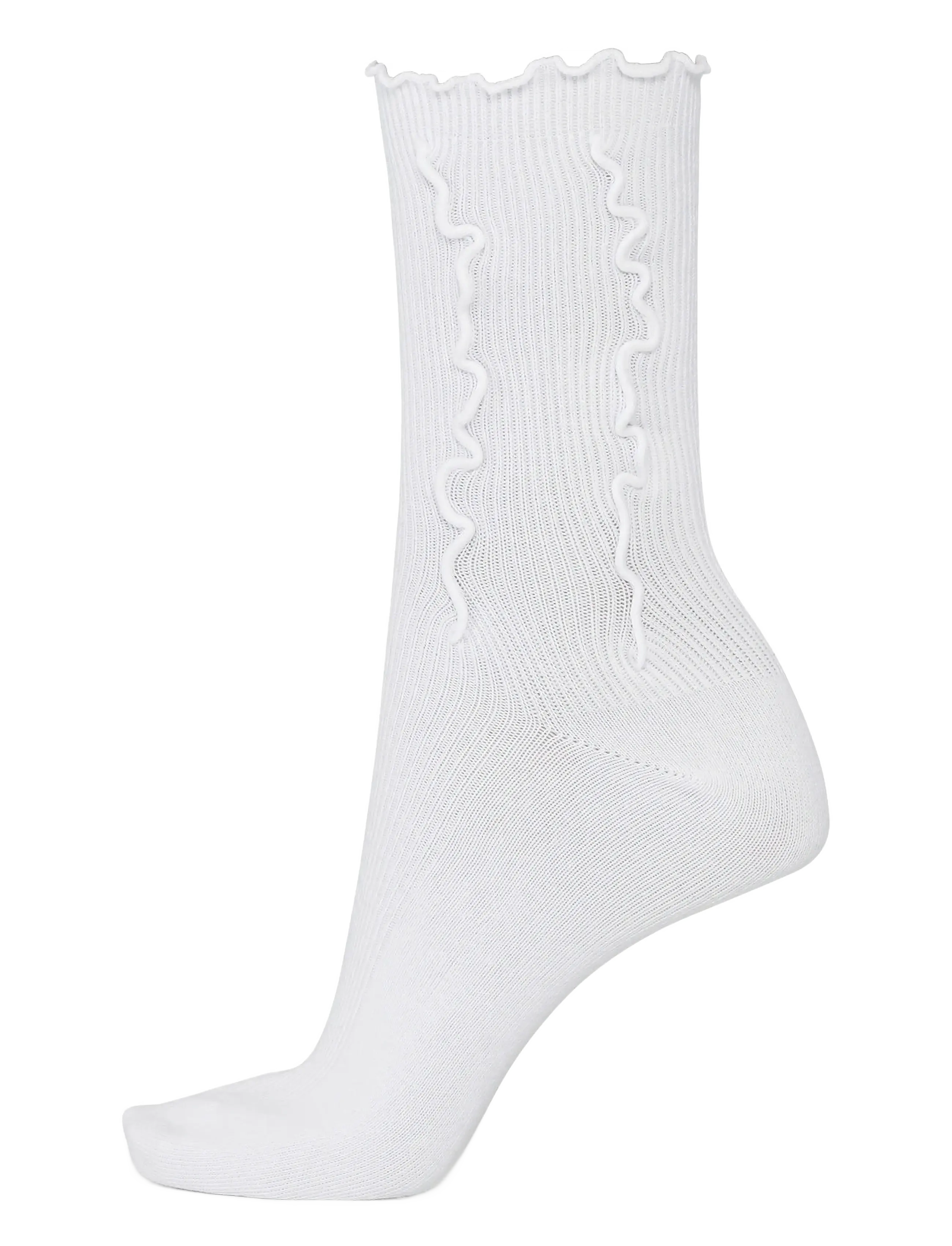 SUI AVA Ruffle Socks - SUI AVA - WHITE / white