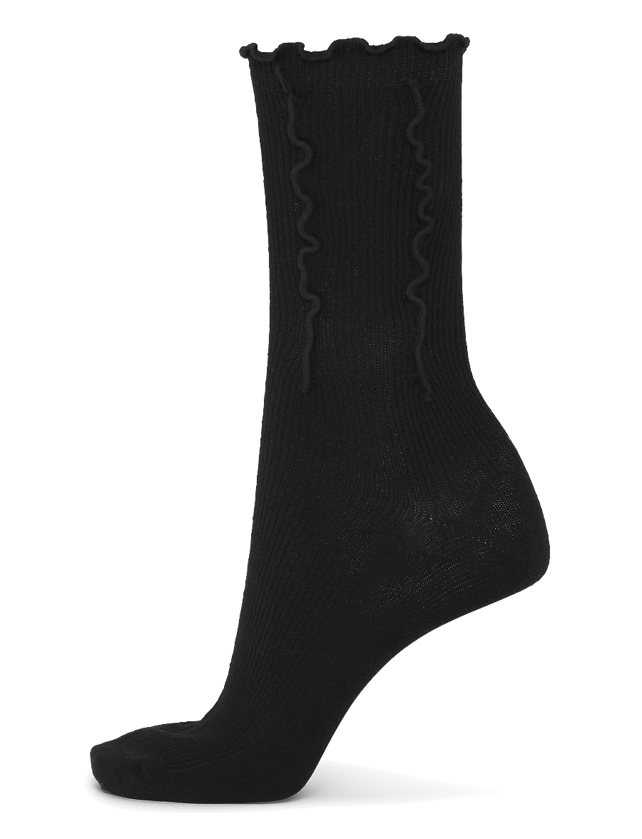 SUI AVA - Ruffle Socks - regular socks - black - 2