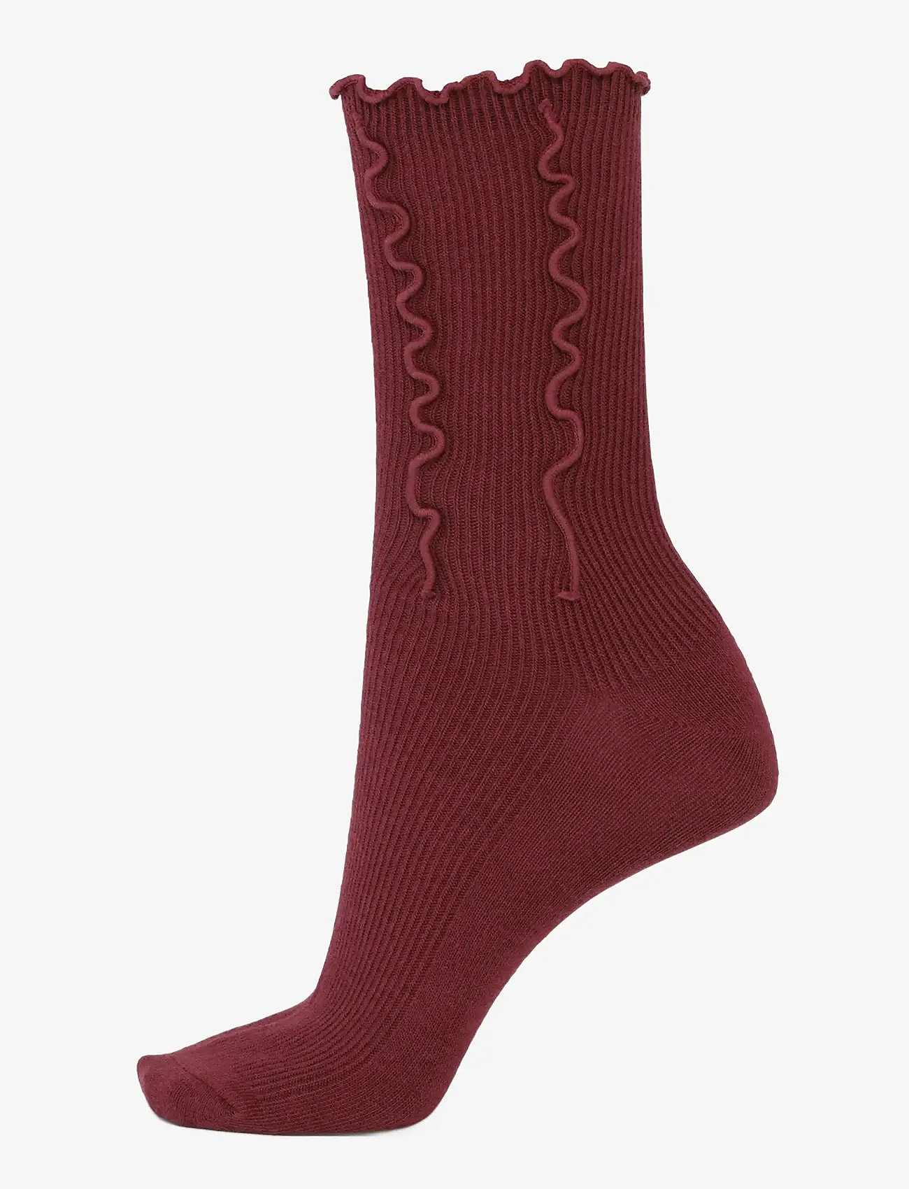 SUI AVA - Ruffle Socks - burgundy - 1