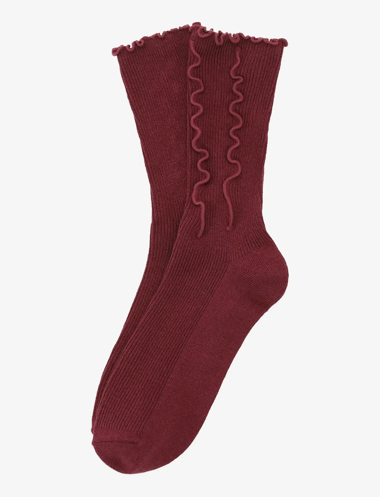 SUI AVA - Ruffle Socks - burgundy - 2