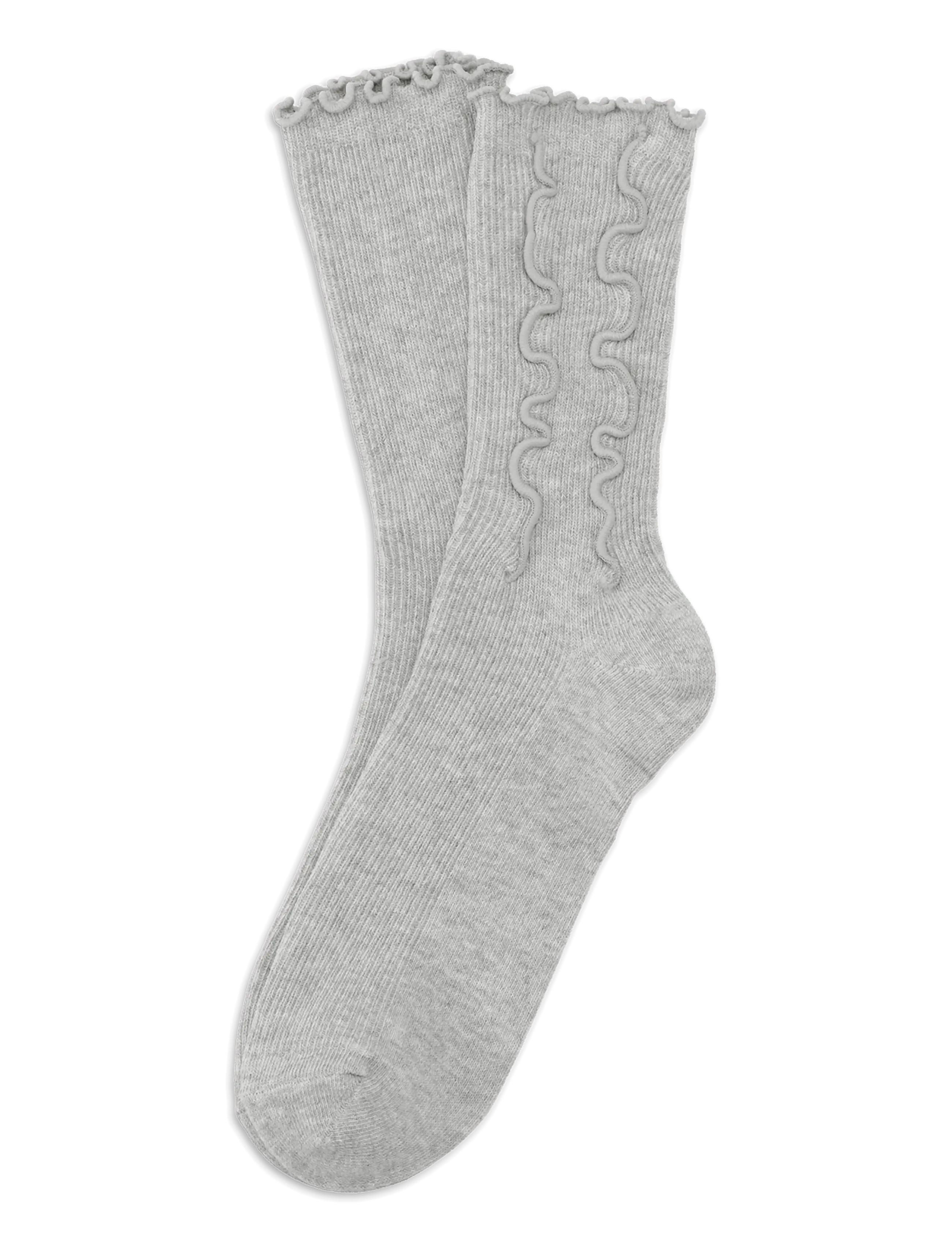 SUI AVA Ruffle Socks - SUI AVA - GREY / grey