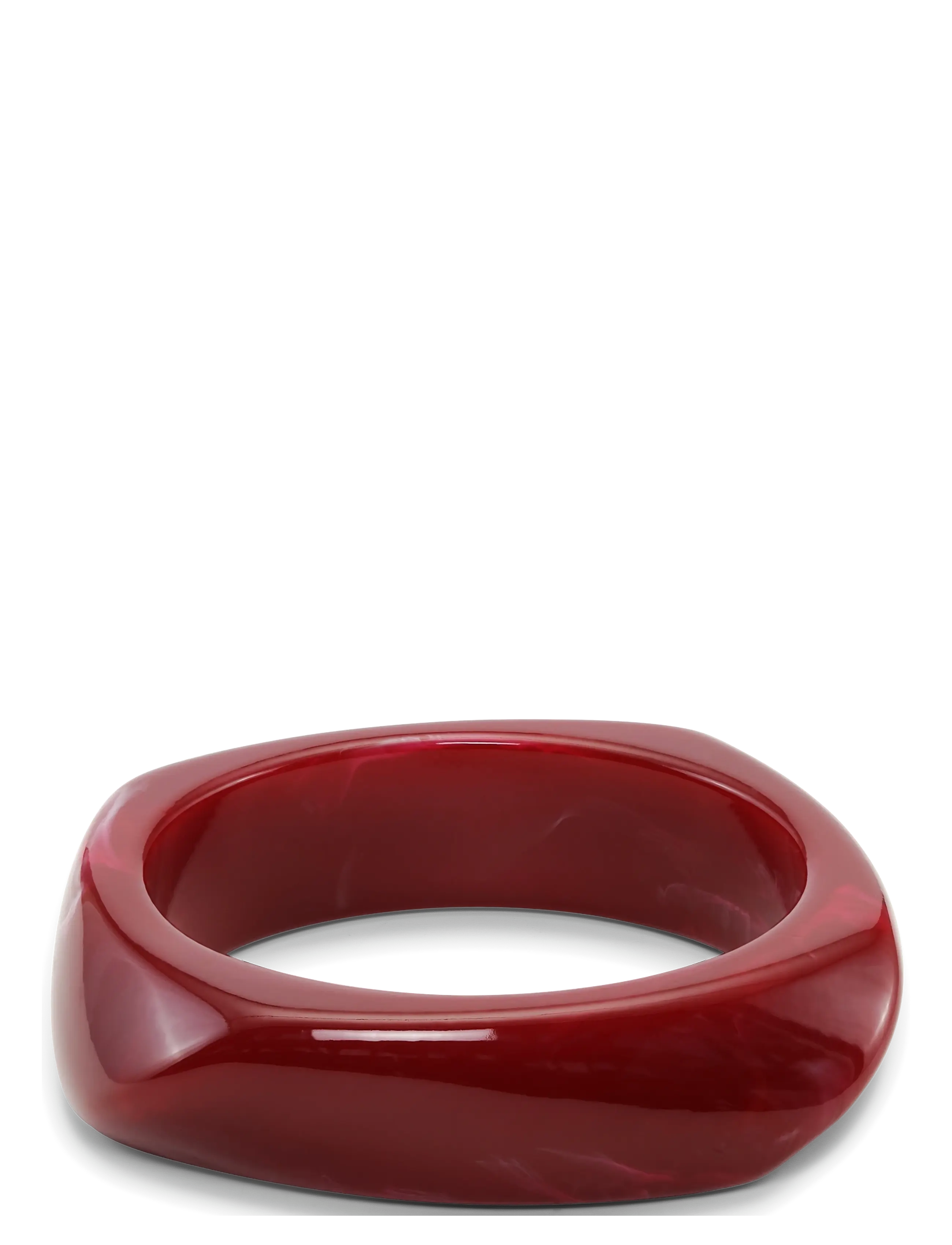 SUI AVA Chunky Bangle Burgundy - One Size - Damen