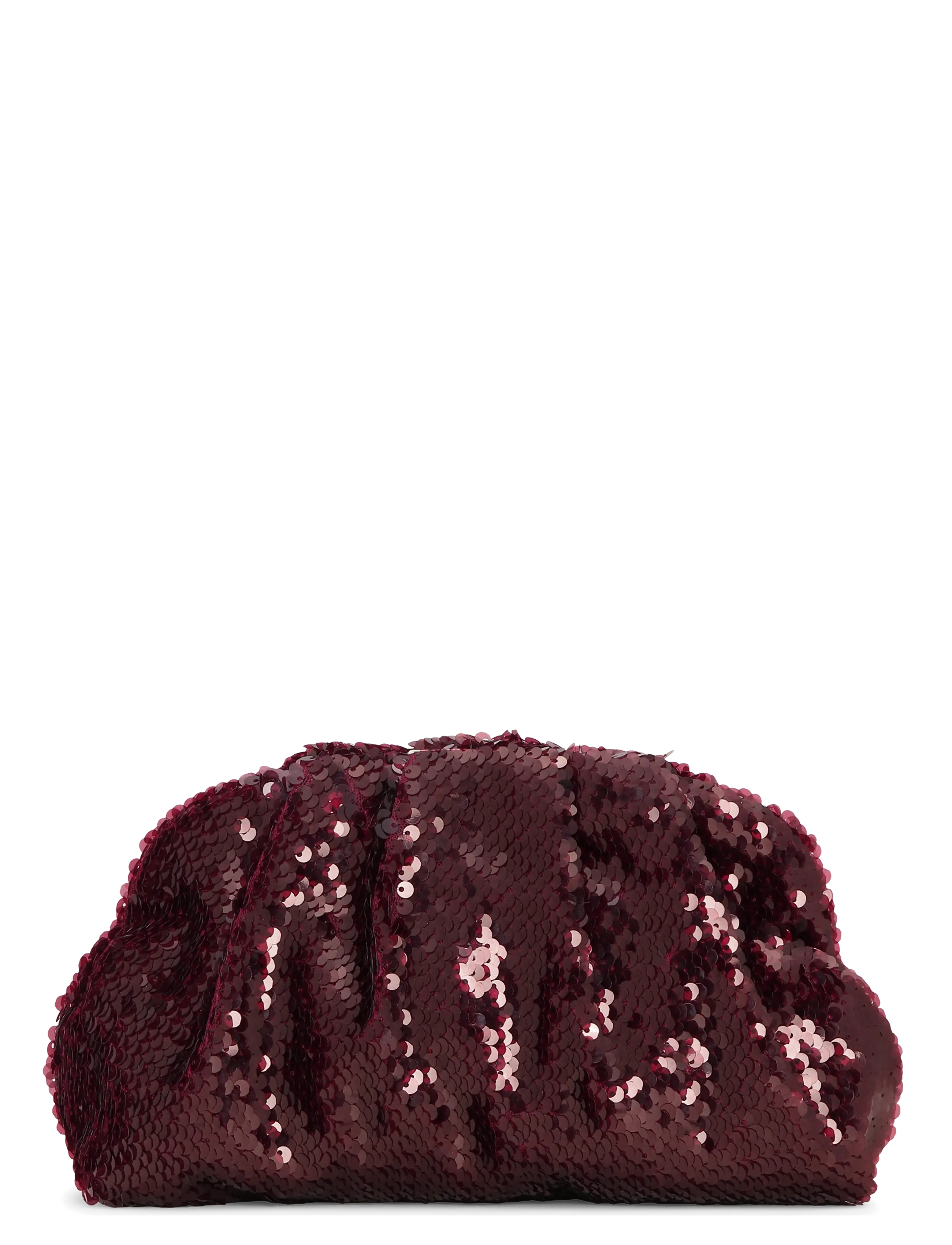 SUI AVA Sequin Clutch Bag - Special Occasions - BURGUNDY / burgundy