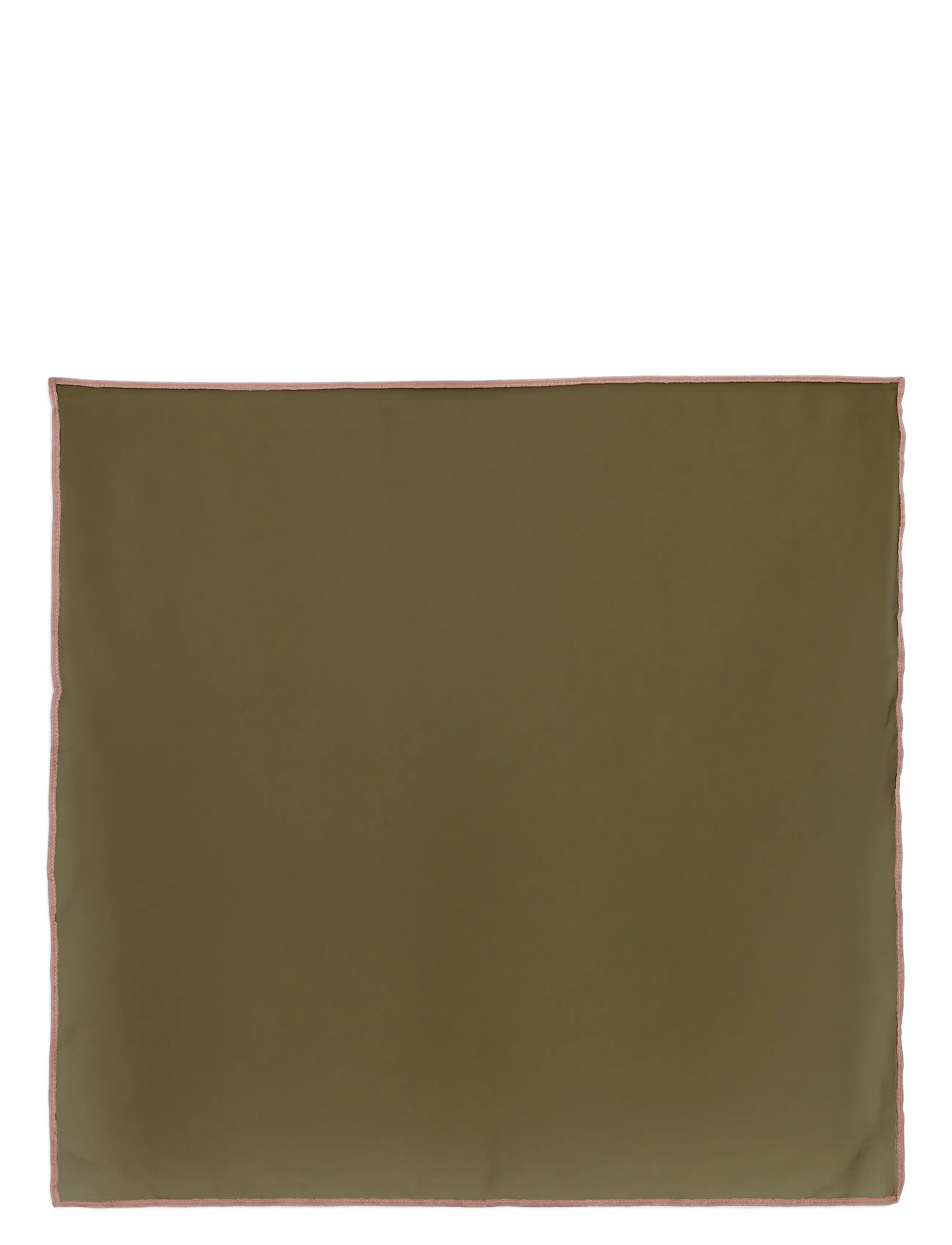 Contrast Scarf - ARMY/BROWN