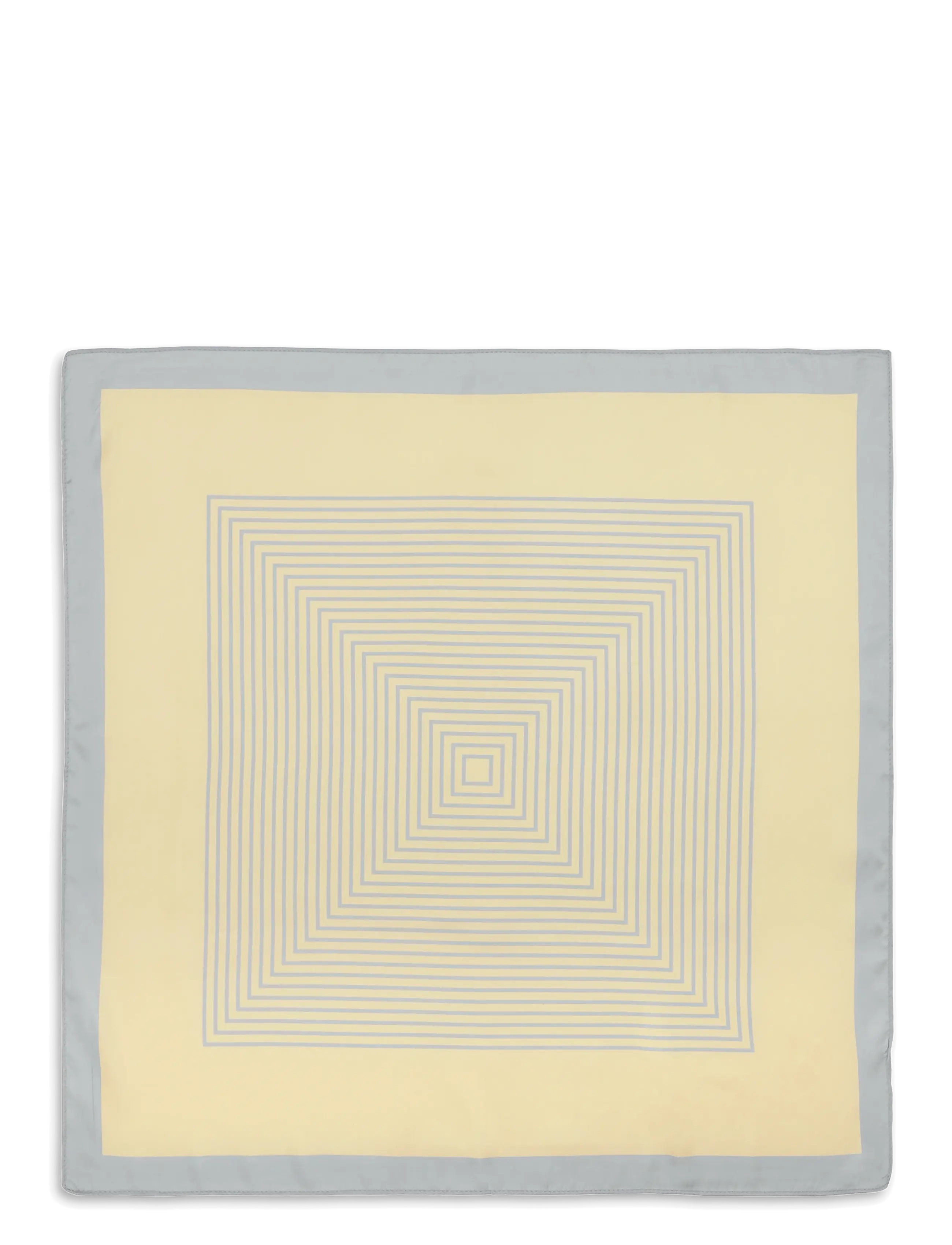 SUI AVA Classic Patterned Scarf, 60X 60, Yellow, Tørklæder > Letvægtstørklæder, Dame