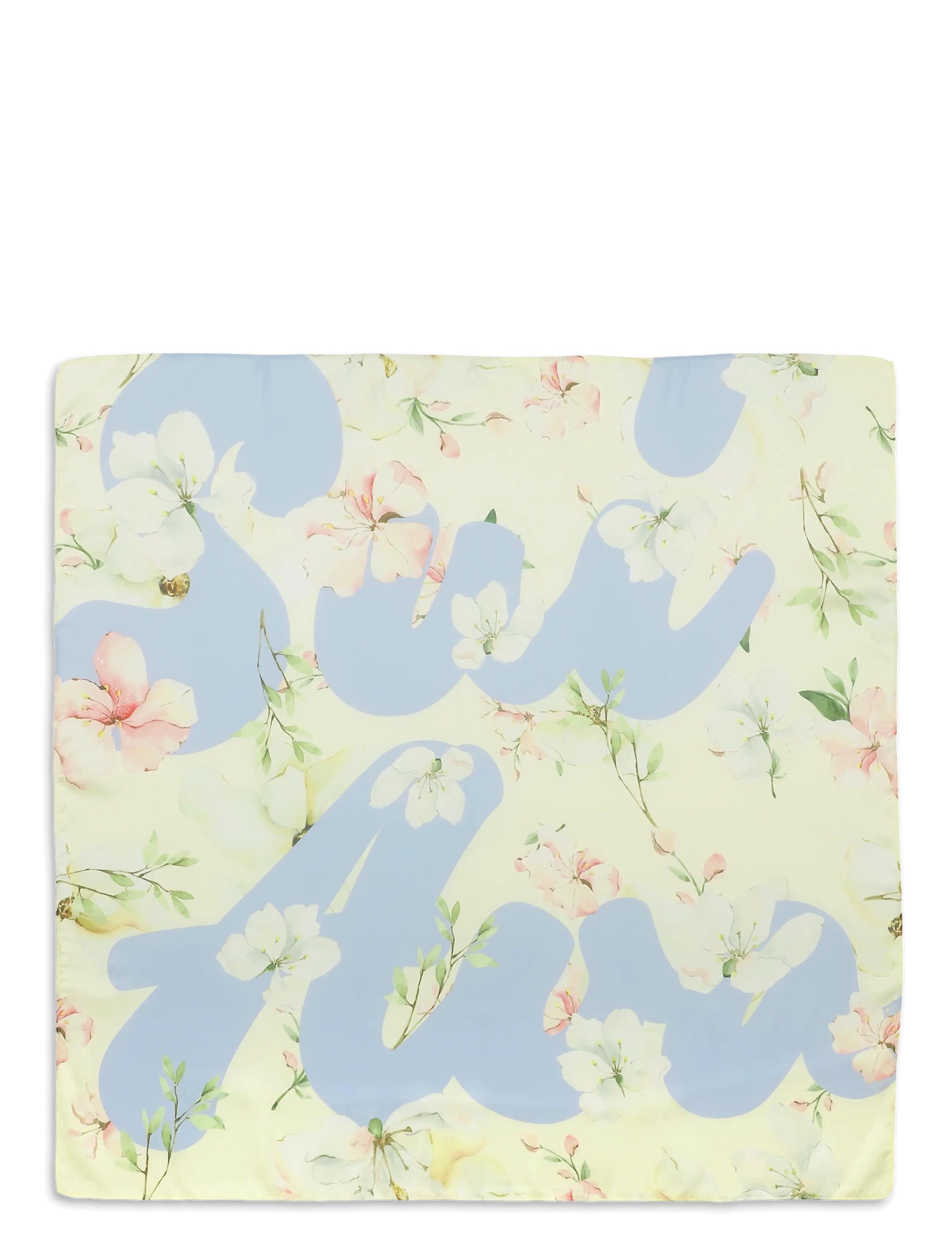 SUI AVA SUI AVA Floral Scarf - Sui Ava - BUTTER YELLEW/BL / cream