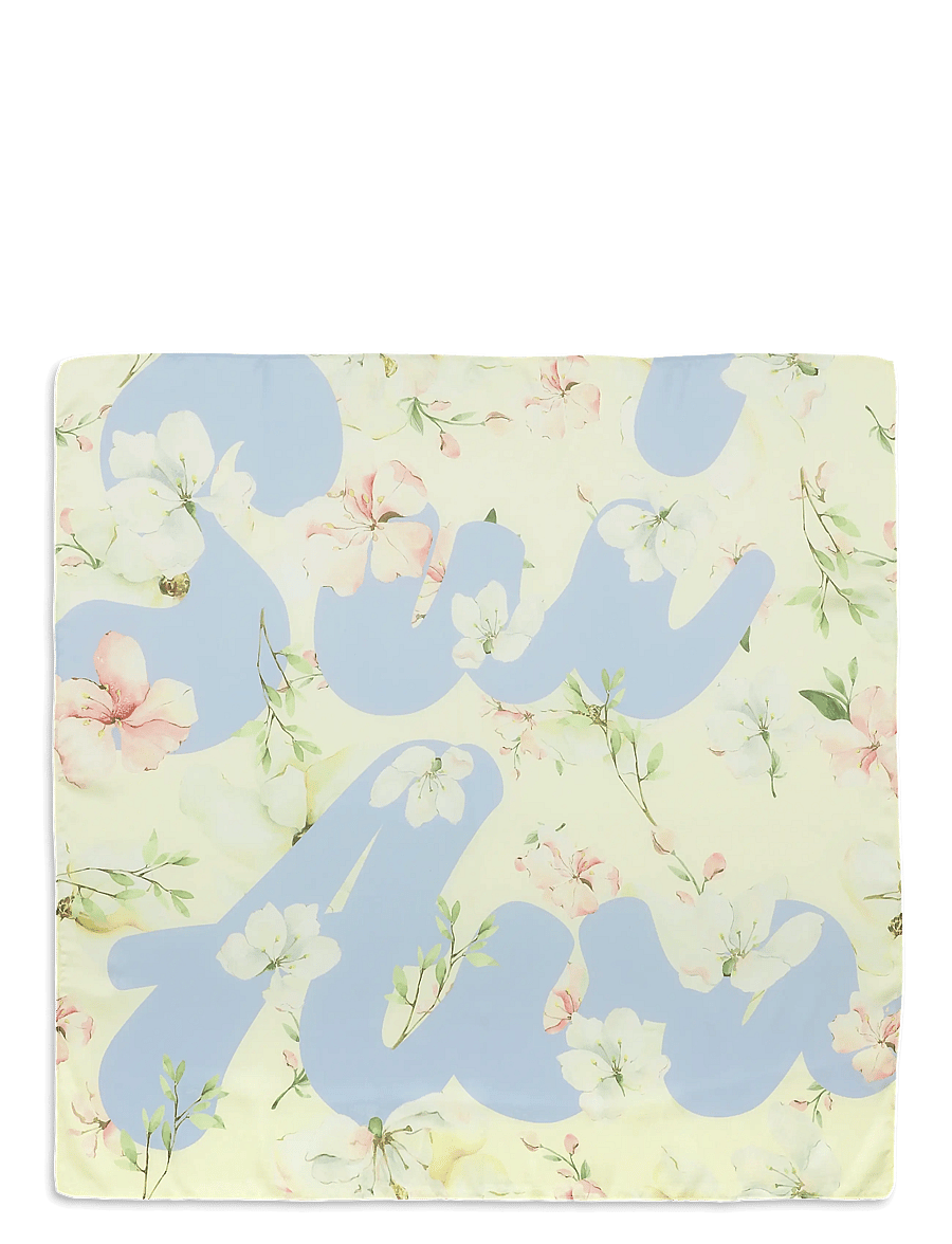SUI AVA - SUI AVA Floral Scarf - tynde tørklæder - butter yellew/bl - 0