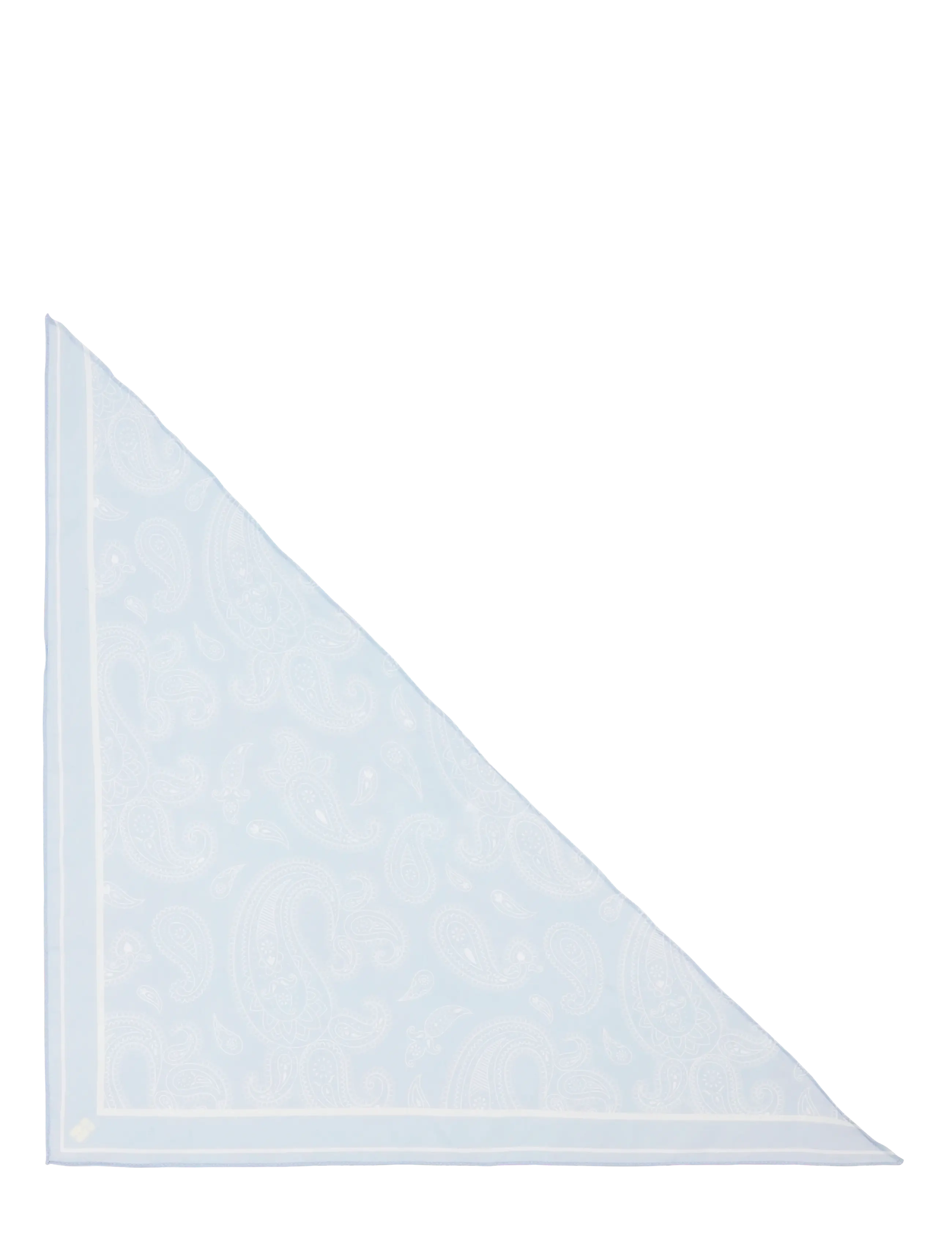 SUI AVA Paisley Triangle Scarf - Sui Ava - BLUE / blue