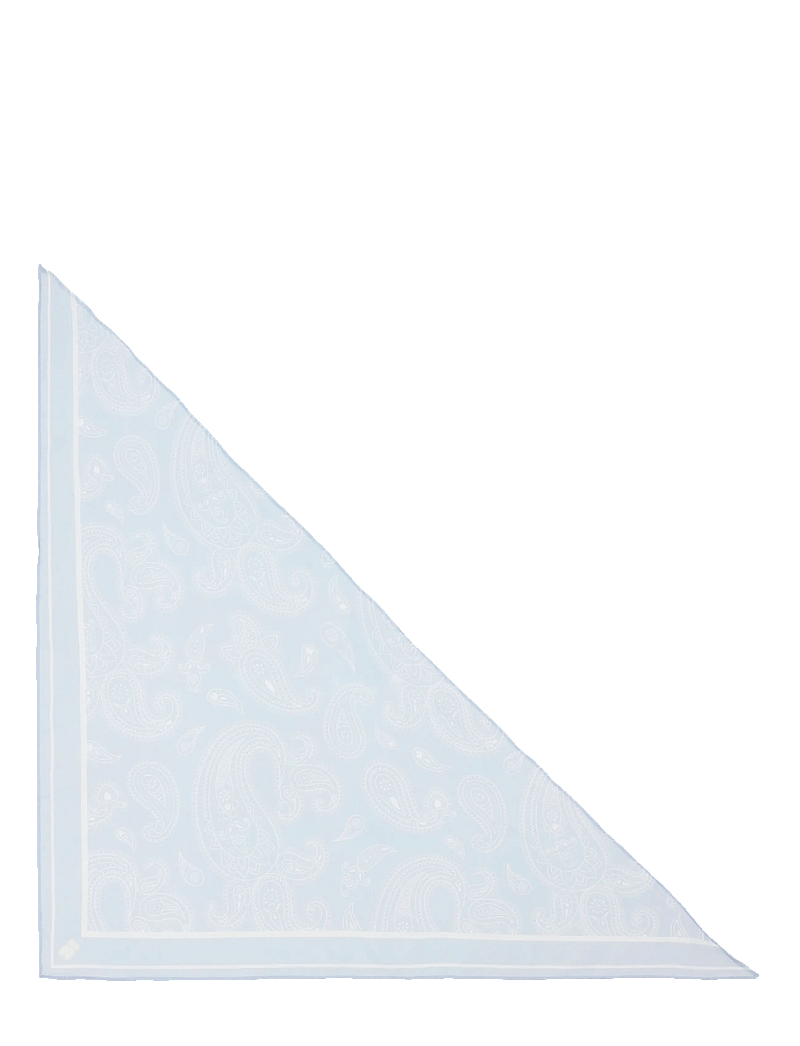 SUI AVA - Paisley Triangle Scarf - tynde tørklæder - blue - 0