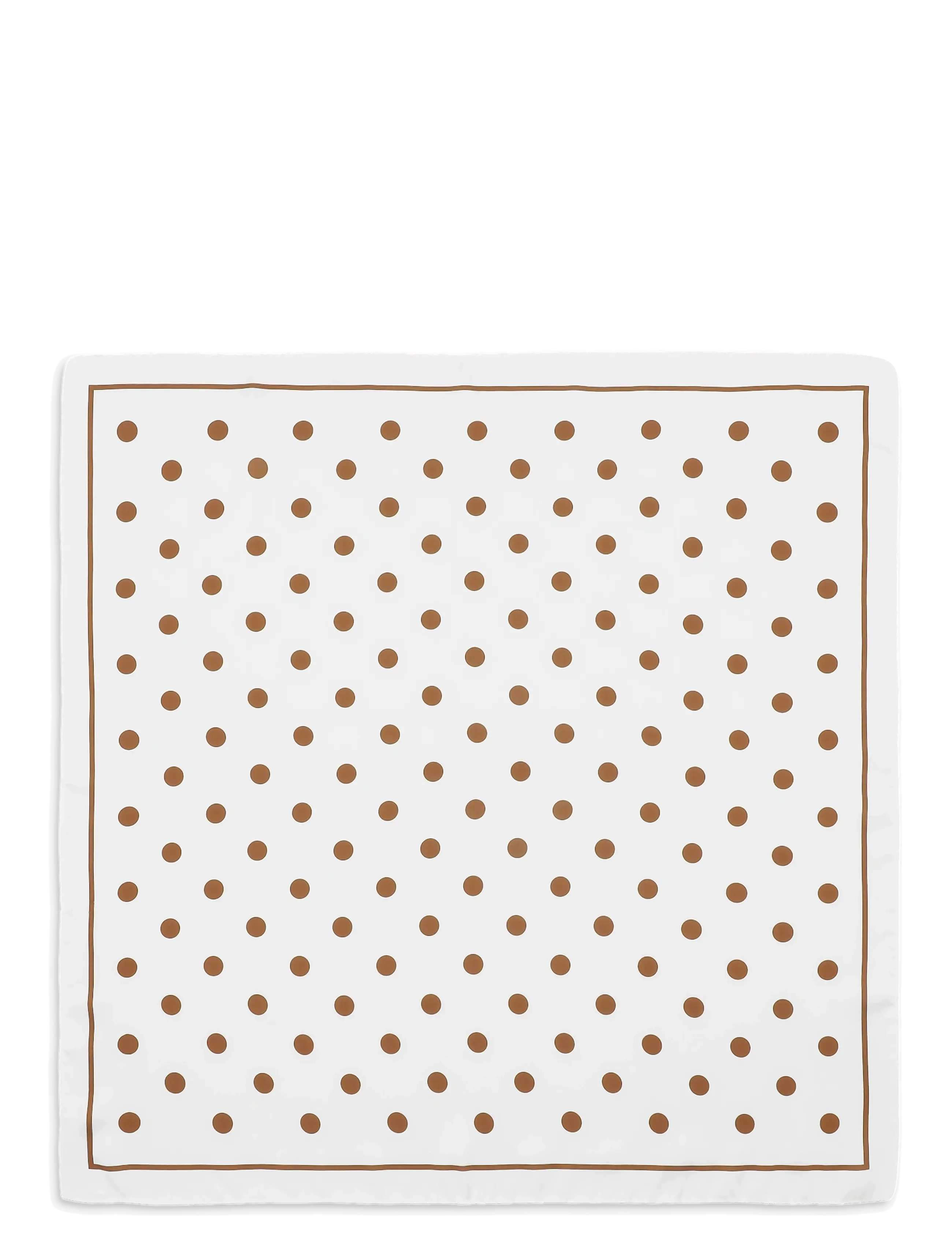 SUI AVA Polka Dot Scarf - Accessories - BROWN / white