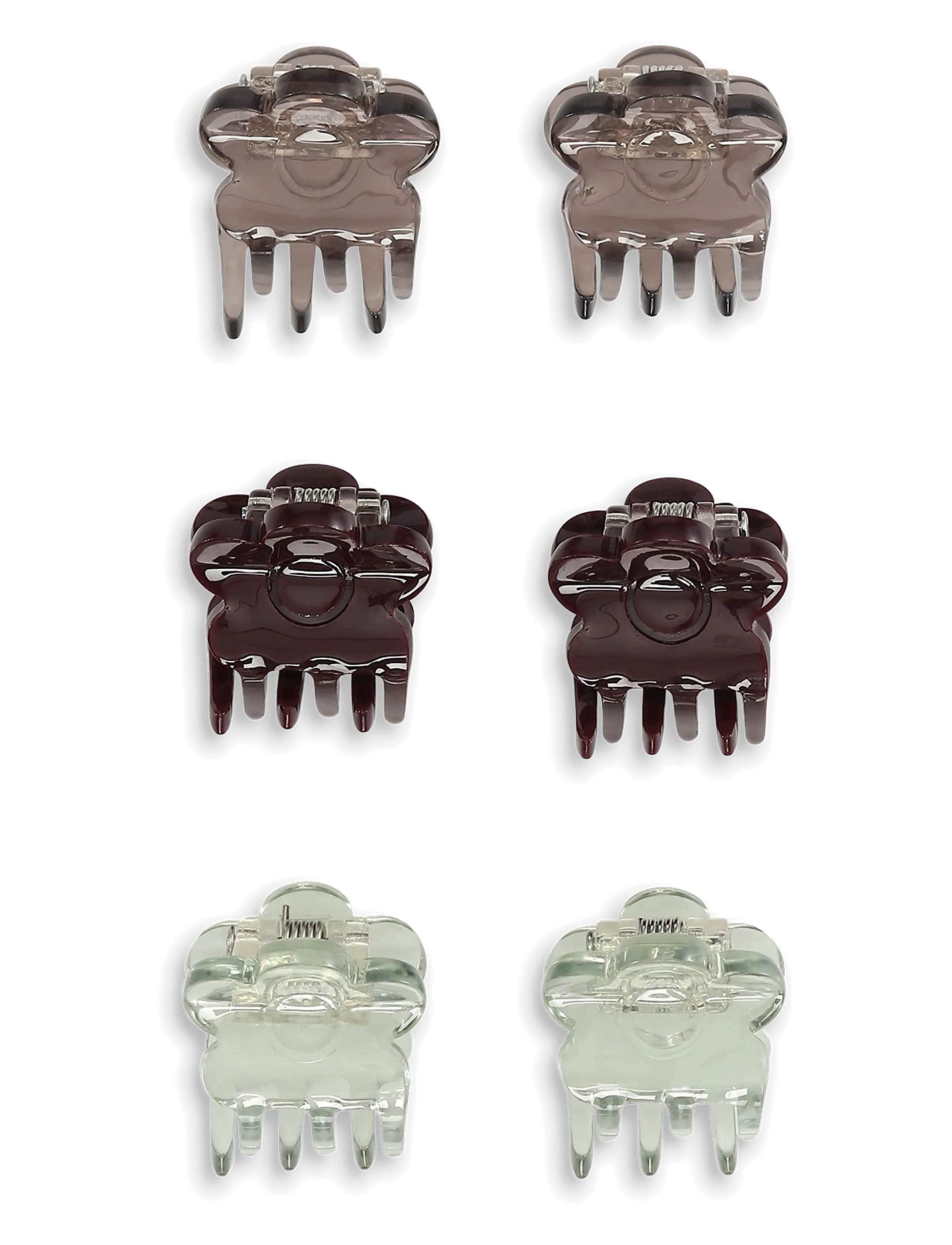 SUI AVA 6-pack Tiny Soft Serve Claws - Accessories - POPPY MIX / burgundy