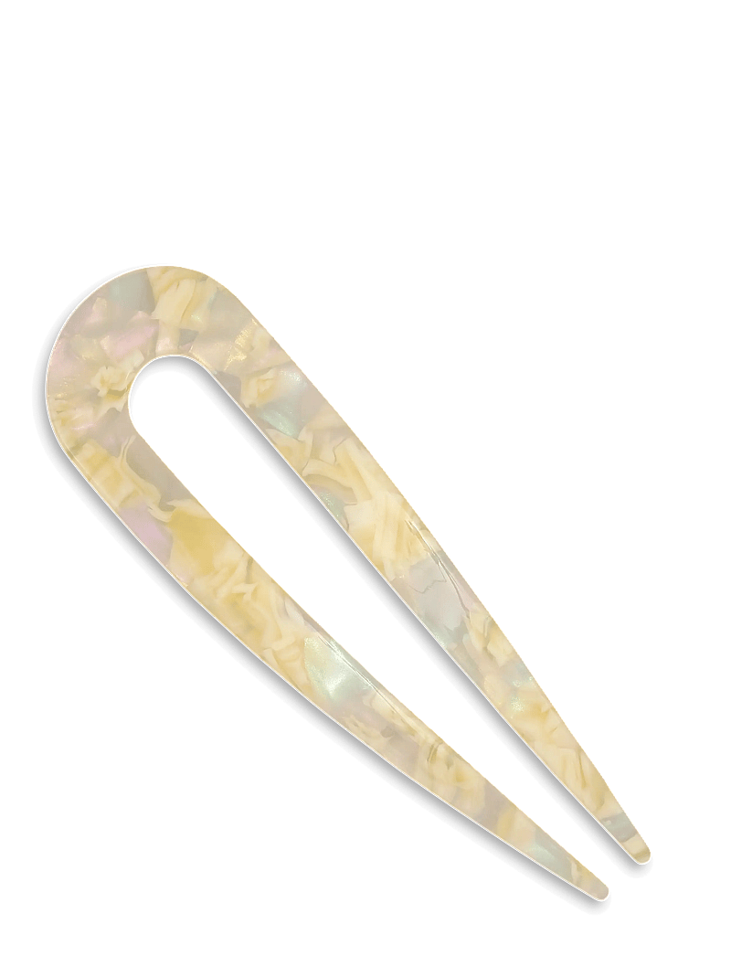 SUI AVA - French Twist Tulip Pin - juukseklambrid - pastel yellow - 1