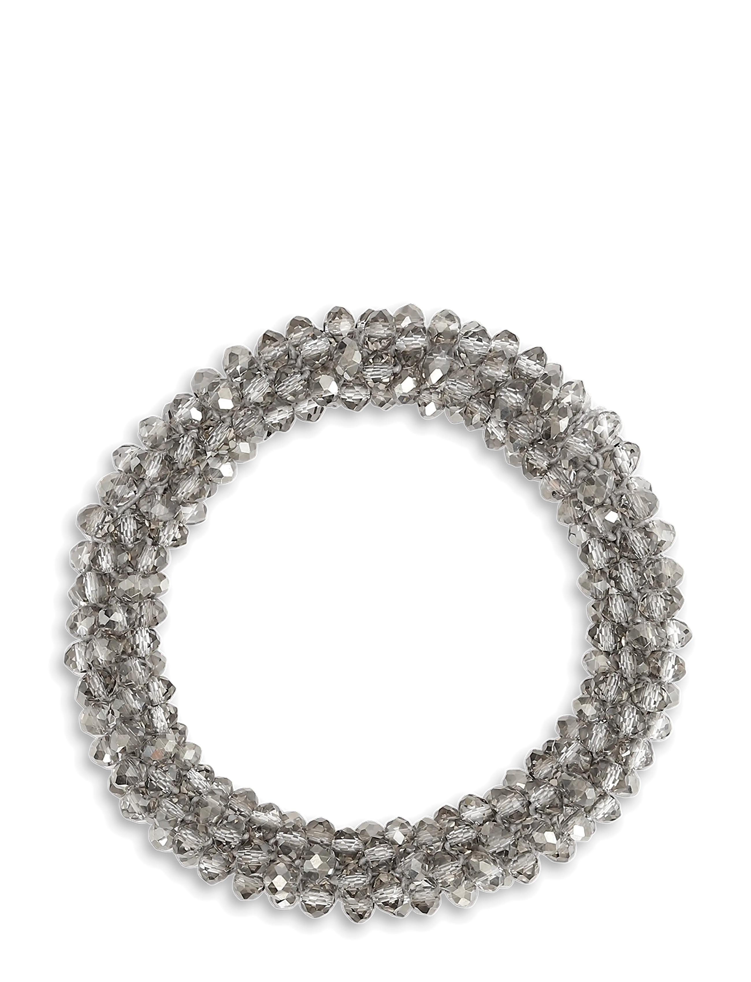 SUI AVA Beaded Hair Elastic - SUI AVA - LICORICE / silver