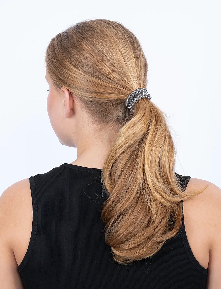 SUI AVA - Beaded Hair Elastic - haargummis & haarbänder - licorice - 0